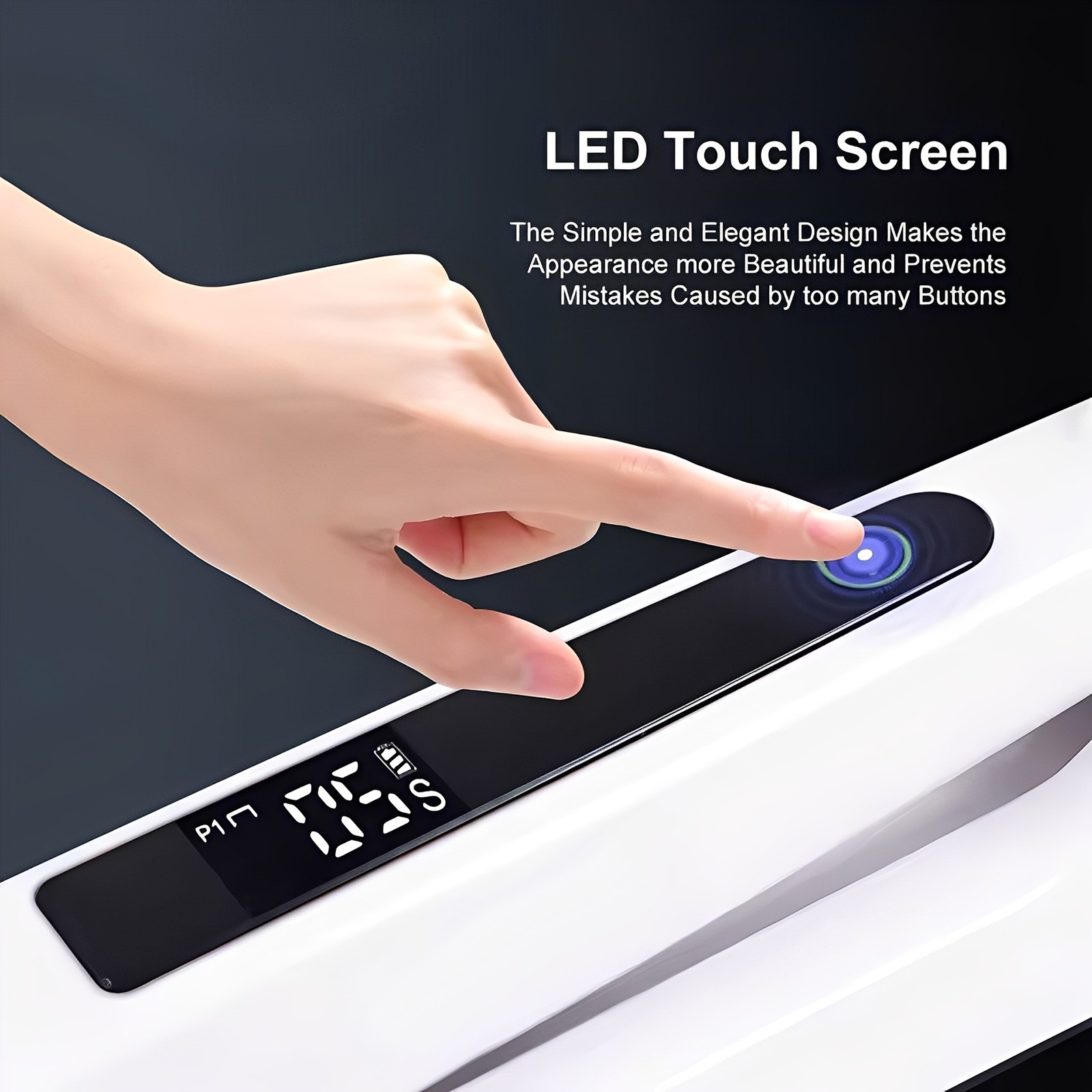 Dental Wireless Cordless LED Cure Curing Light Lamp 2400mw 5W Tool Resin 1 Sec