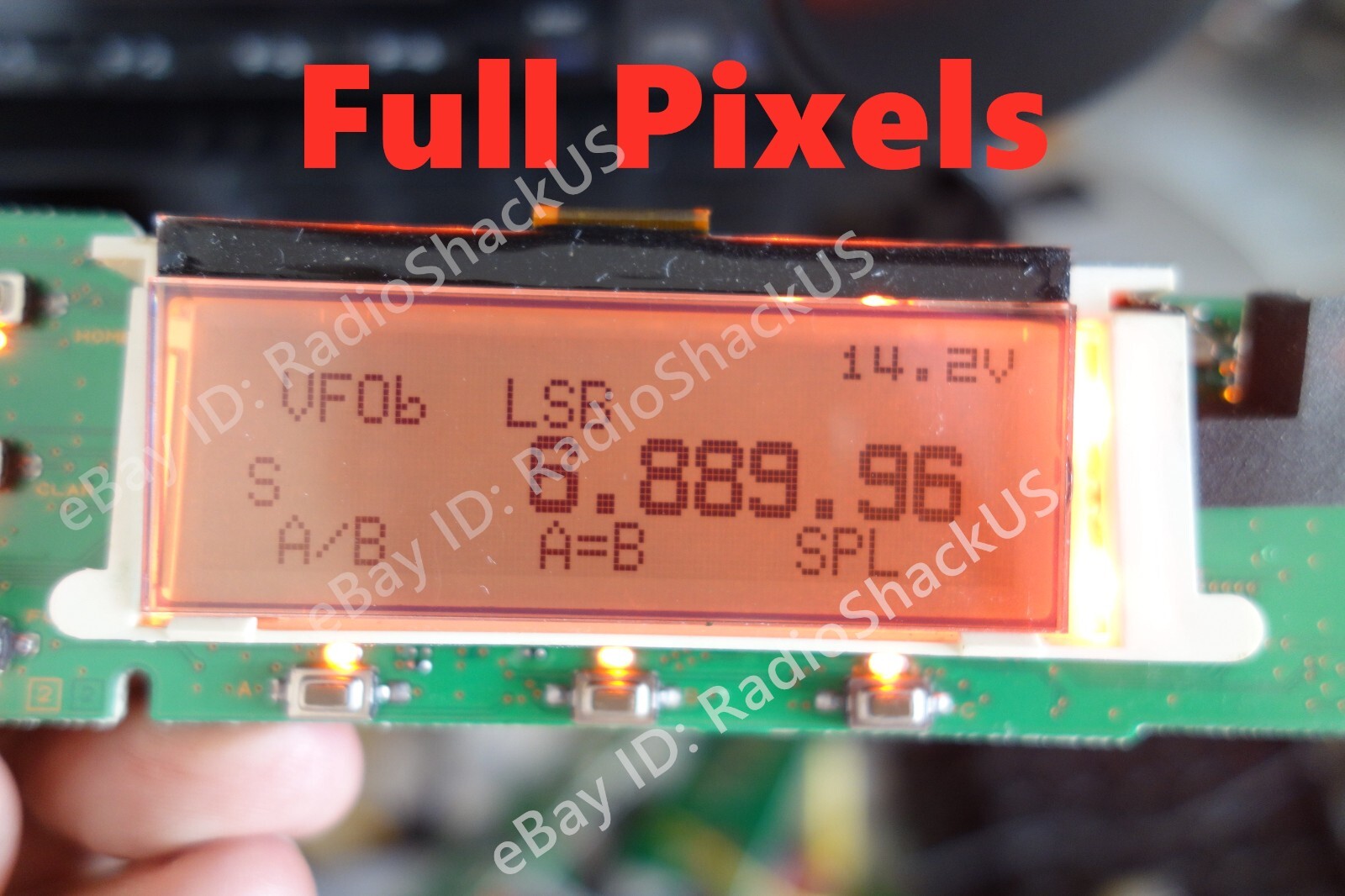 YAESU FT-857/857D LCD replacement part 'zebra stripes' issue !!! Full Pixels!!!