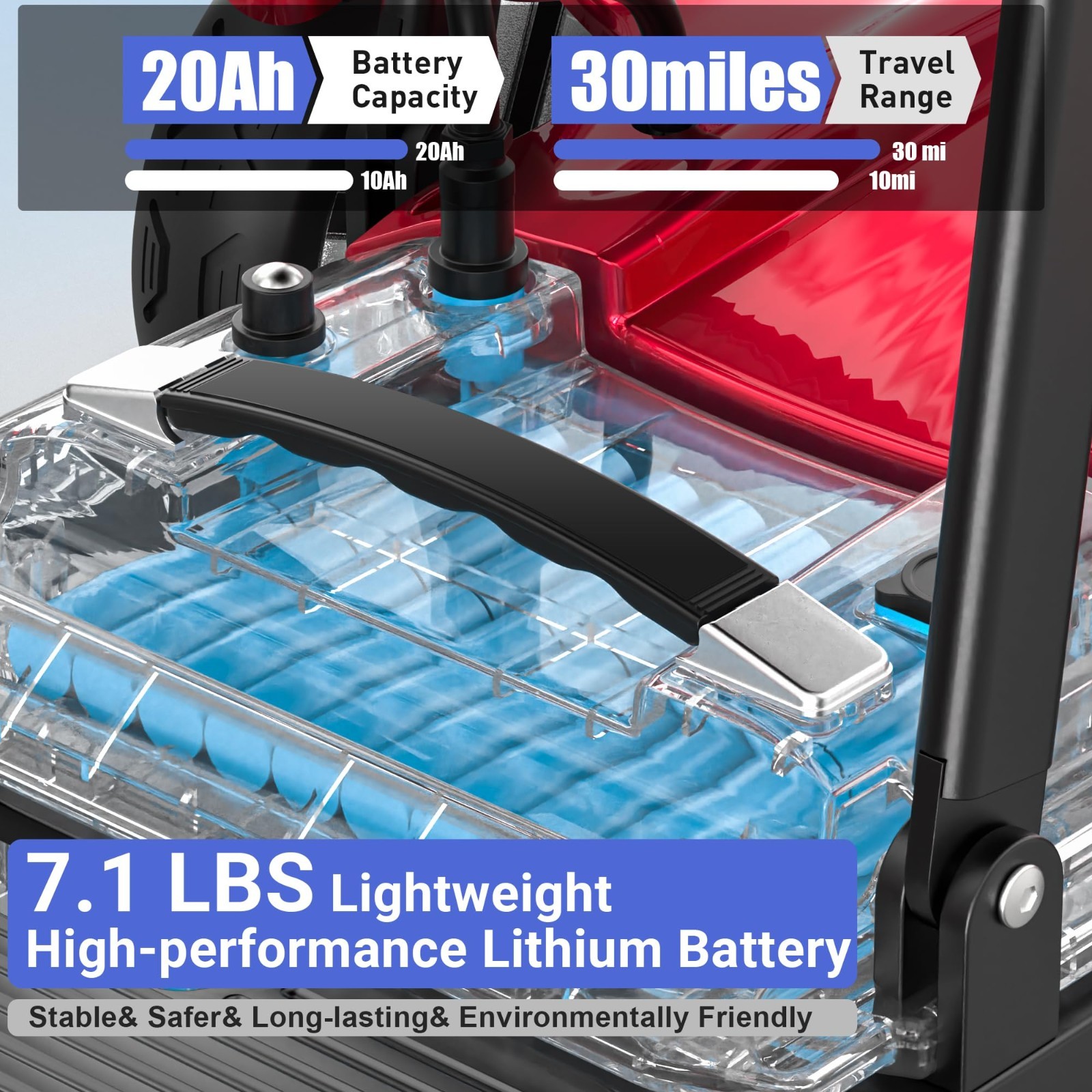 39LBS Foldable 4-Wheel Mobility Scooter for Seniors-All Terrain,Airline Approved