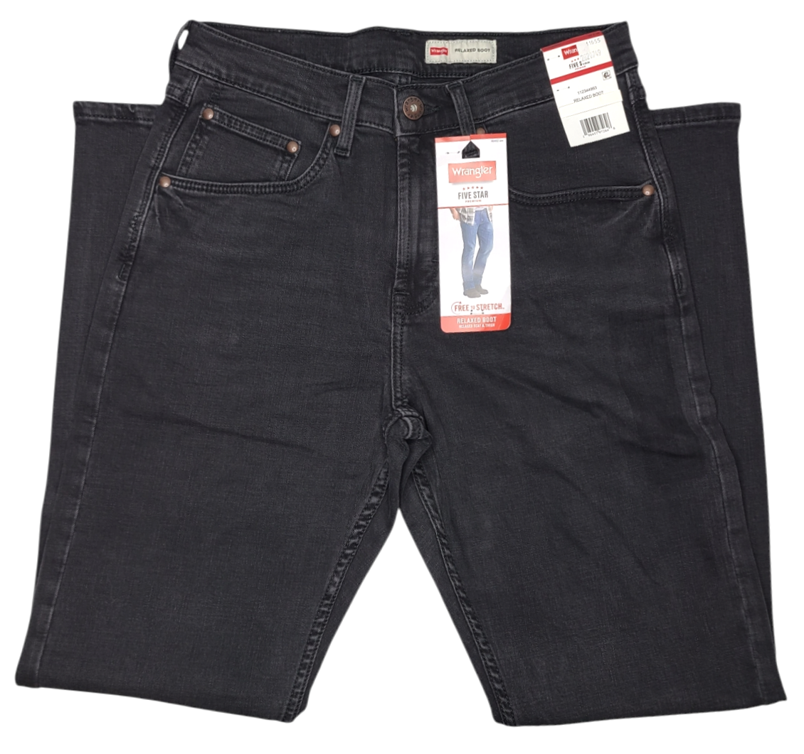 Wrangler #11655 NEW Men's Relaxed Boot Stretch Jeans