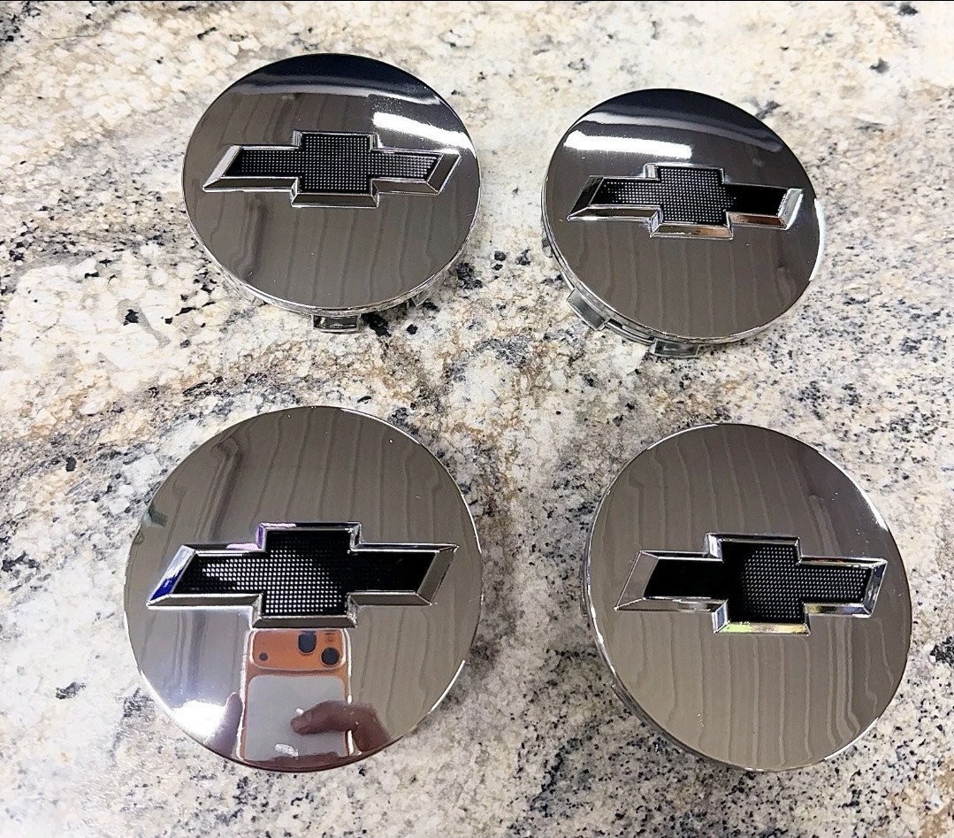 4PC 2007-2013 Chevy 3.25" Chrome Center Caps For 18" 20" 22" Wheels#9596403