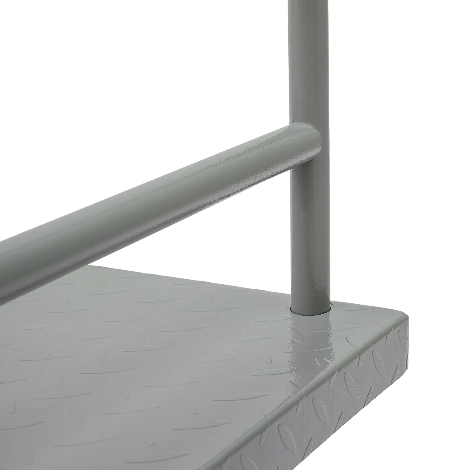 2000lbs Steel Platform Truck 48x24x36" Hand Push Flat Cart 2 Casters w/ Brake US