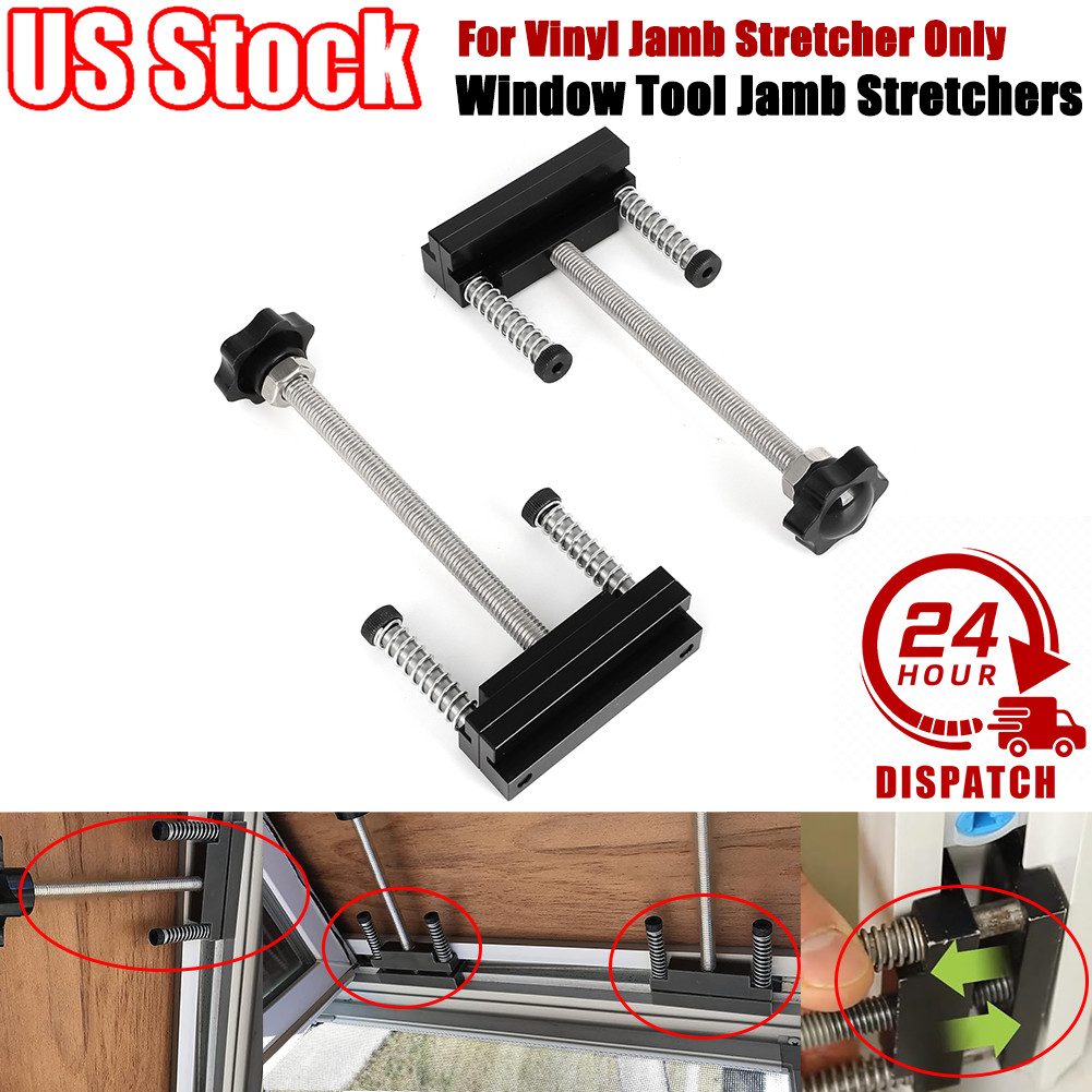 Set of 2 For Vinyl Jamb Stretcher Only Aluminum 1/2" Window Tool Jamb Stretchers