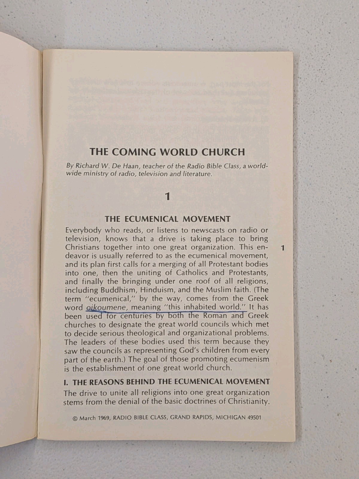 Lot of 23 Richard W. DeHaan Radio Bible Class Booklets