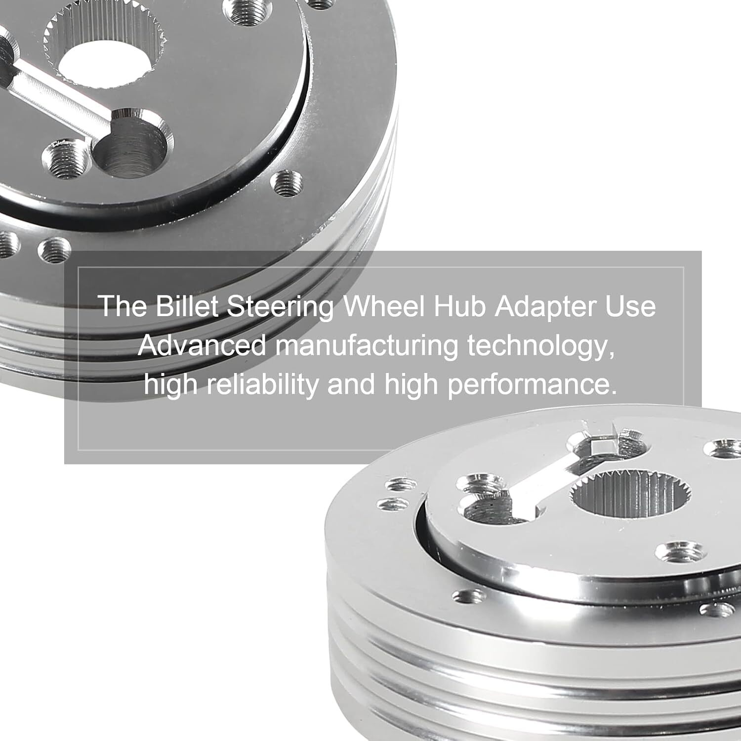 For GM Chevy 5 & 6 Hole Steering Wheel Polished Hub Adapter Flaming River Ididit