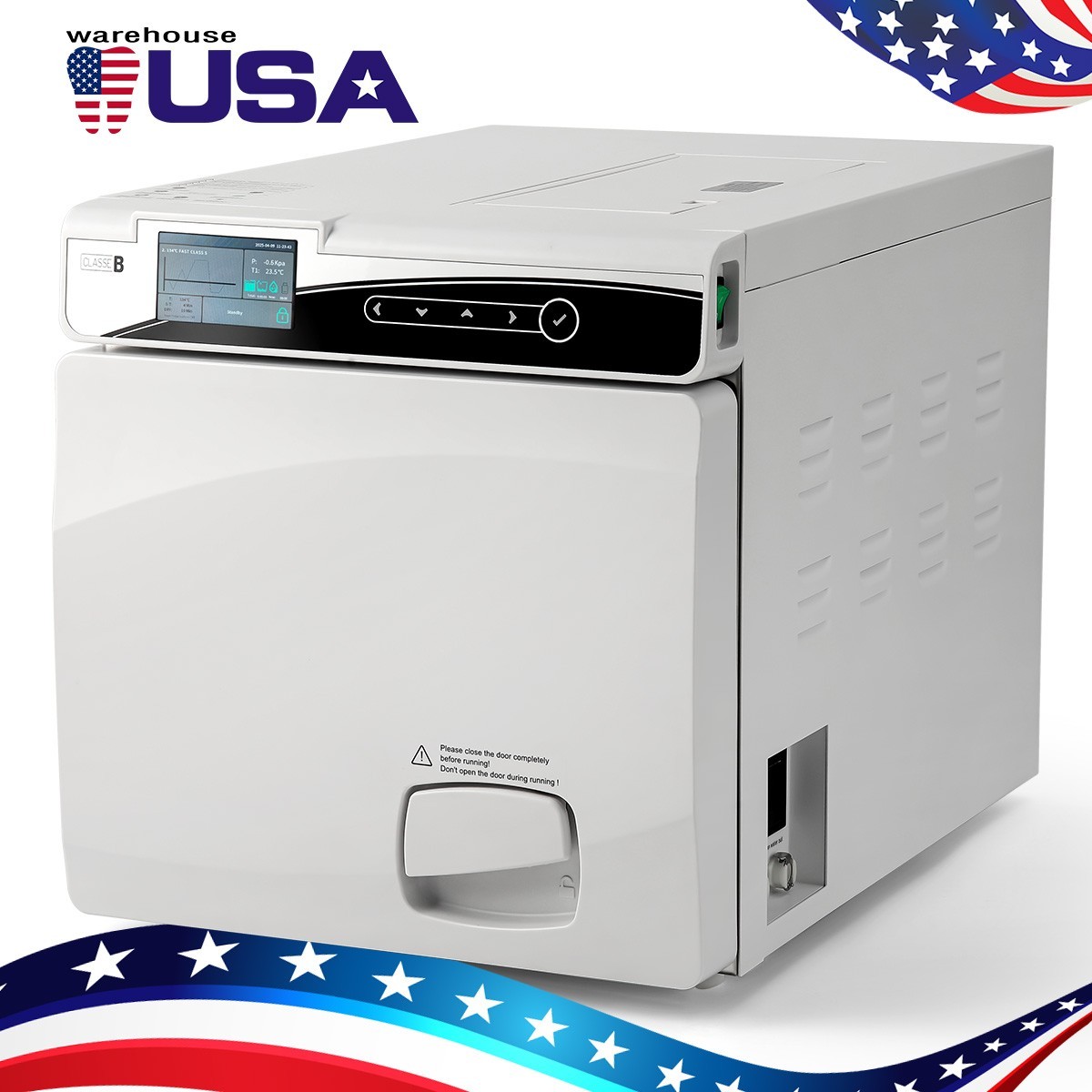 22L/17L Dental Class B Medical Autoclave Vacuum Steam Sterilizer with printer