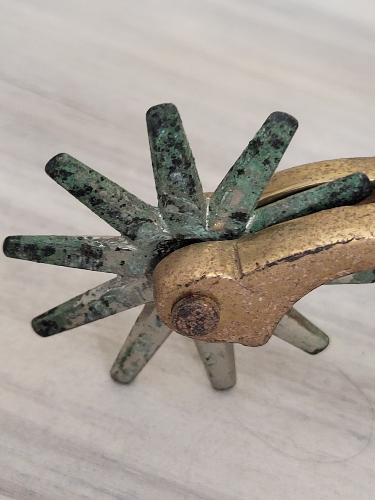 HERCULES BRONZE SPURS Horse Head Star