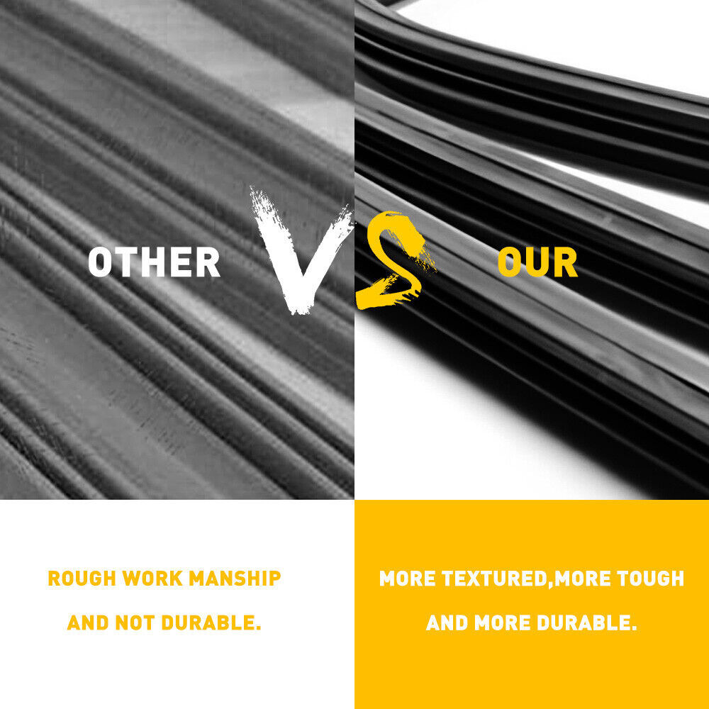 8PCS 28" 6mm Car Bus Rubber Universal Frameless Windshield Wiper Blade Refill