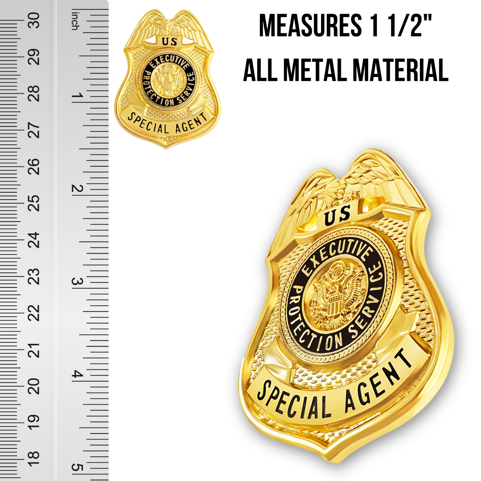 Executive Protection Service Special Agent - Mini Badge Lapel Pin