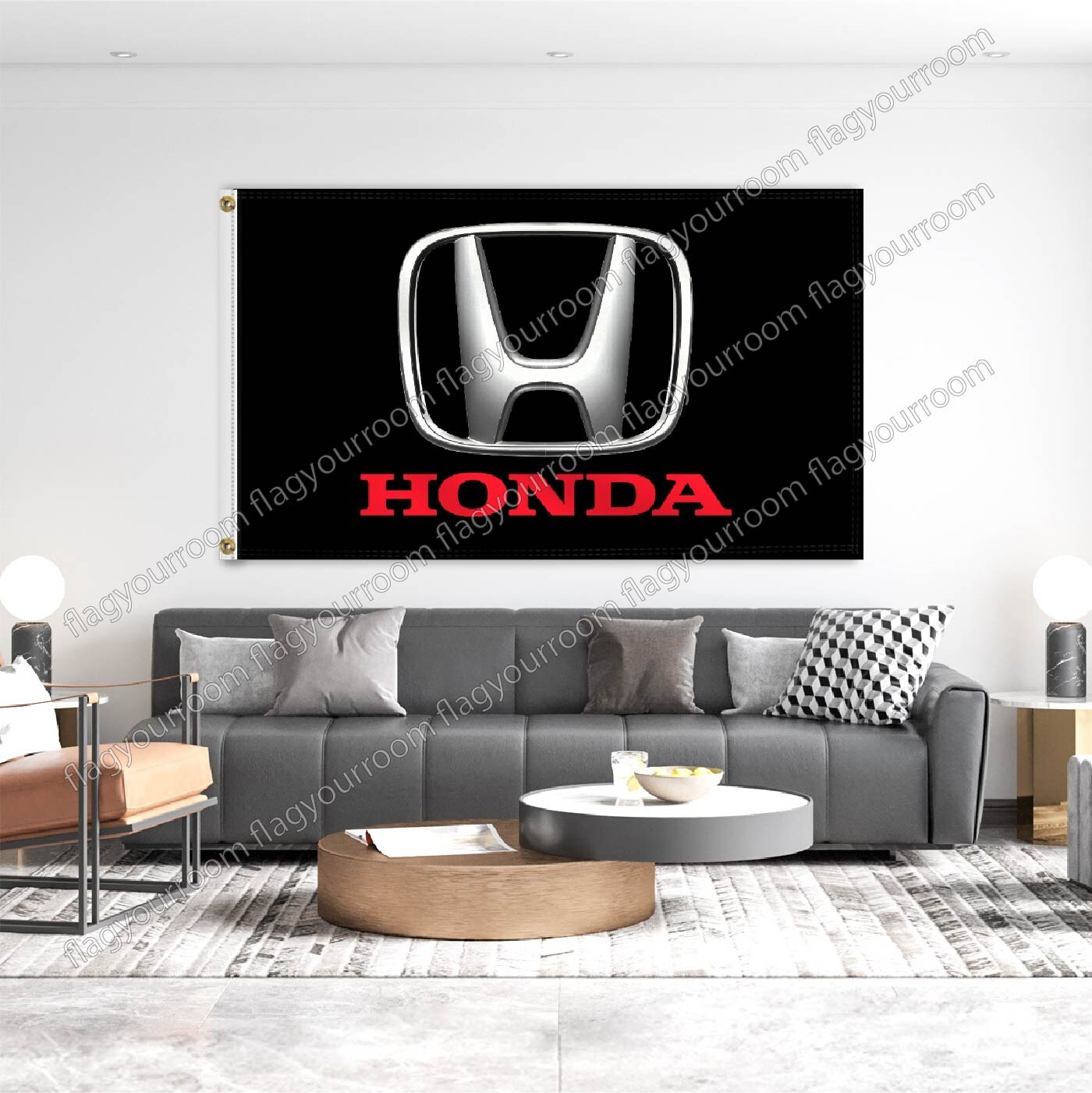 Honda Logo 3x5 ft Banner Car Racing Show Garage Man Cave Wall Sign Flag
