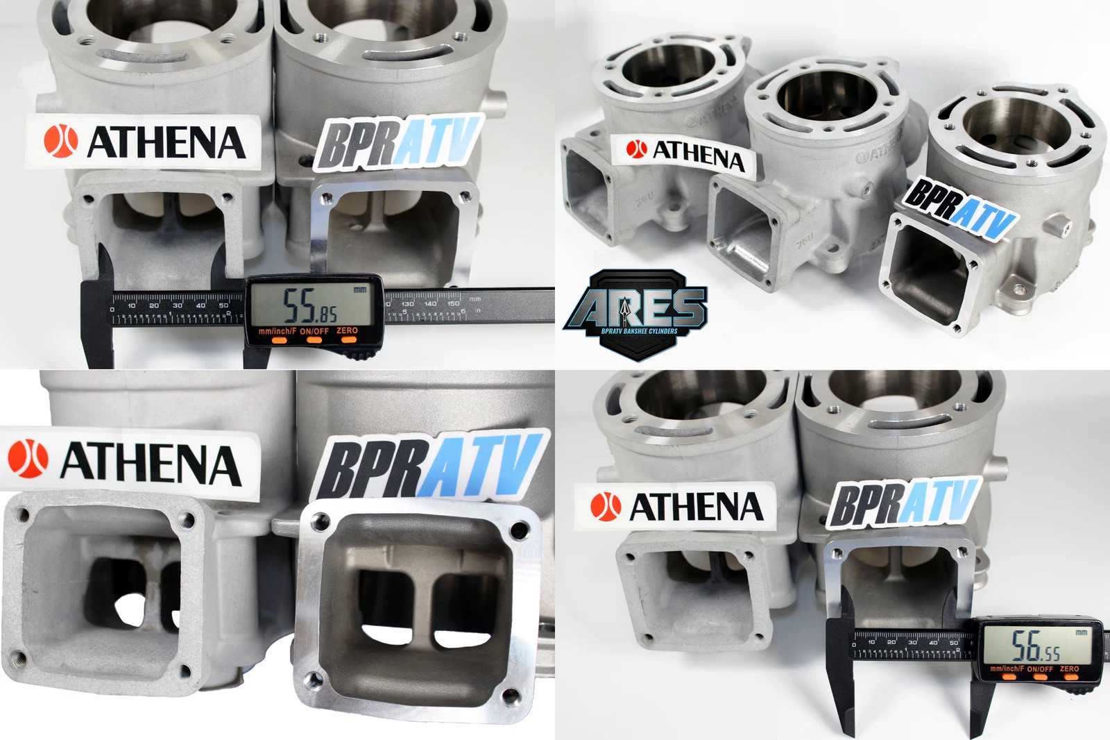 Banshee ARES 68mm Athena-Style Cylinder 421cc Stroker Crank Pistons Pro Head Cub