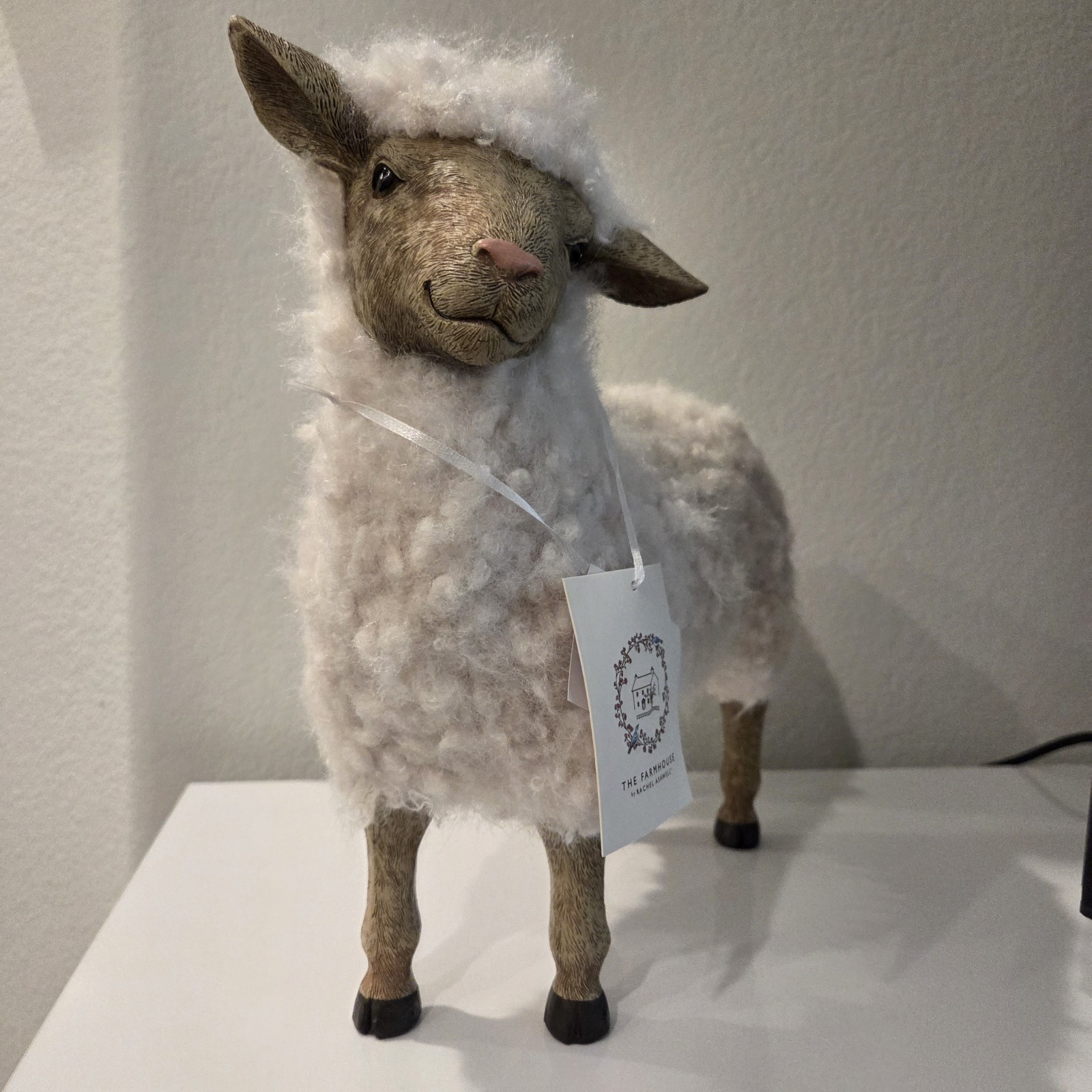 Standing Lamb/Sheep The Farmhouse By Rachel Ashwell 12 Inches Easter Decor