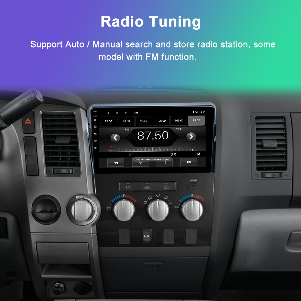 Apple Carplay Car Stereo GPS Radio For Toyota Tundra 2007-2013 Sequoia 2008-2019