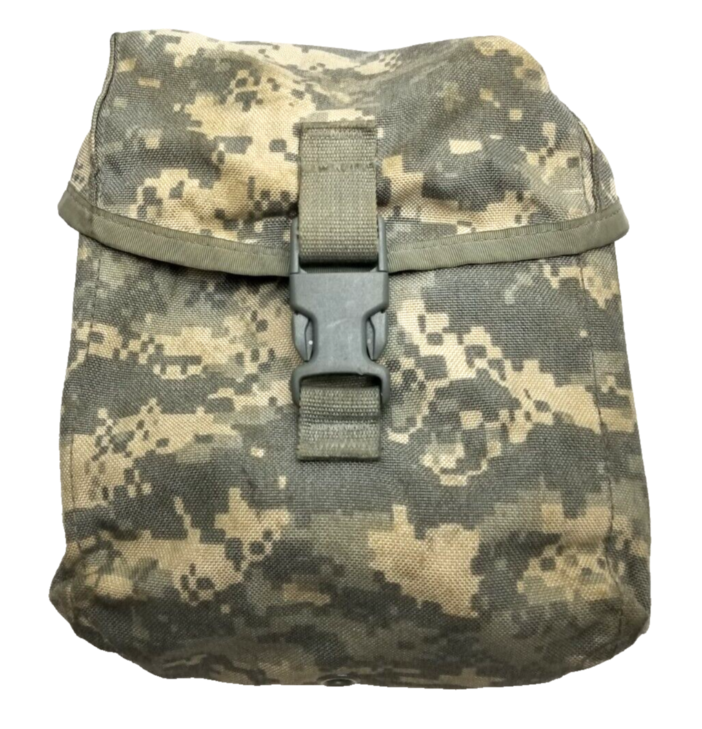 USED US ARMY MILITARY ISSUE ACU MOLLE 200 ROUND SAW AMMO POUCH GP FIRST AID IFAK