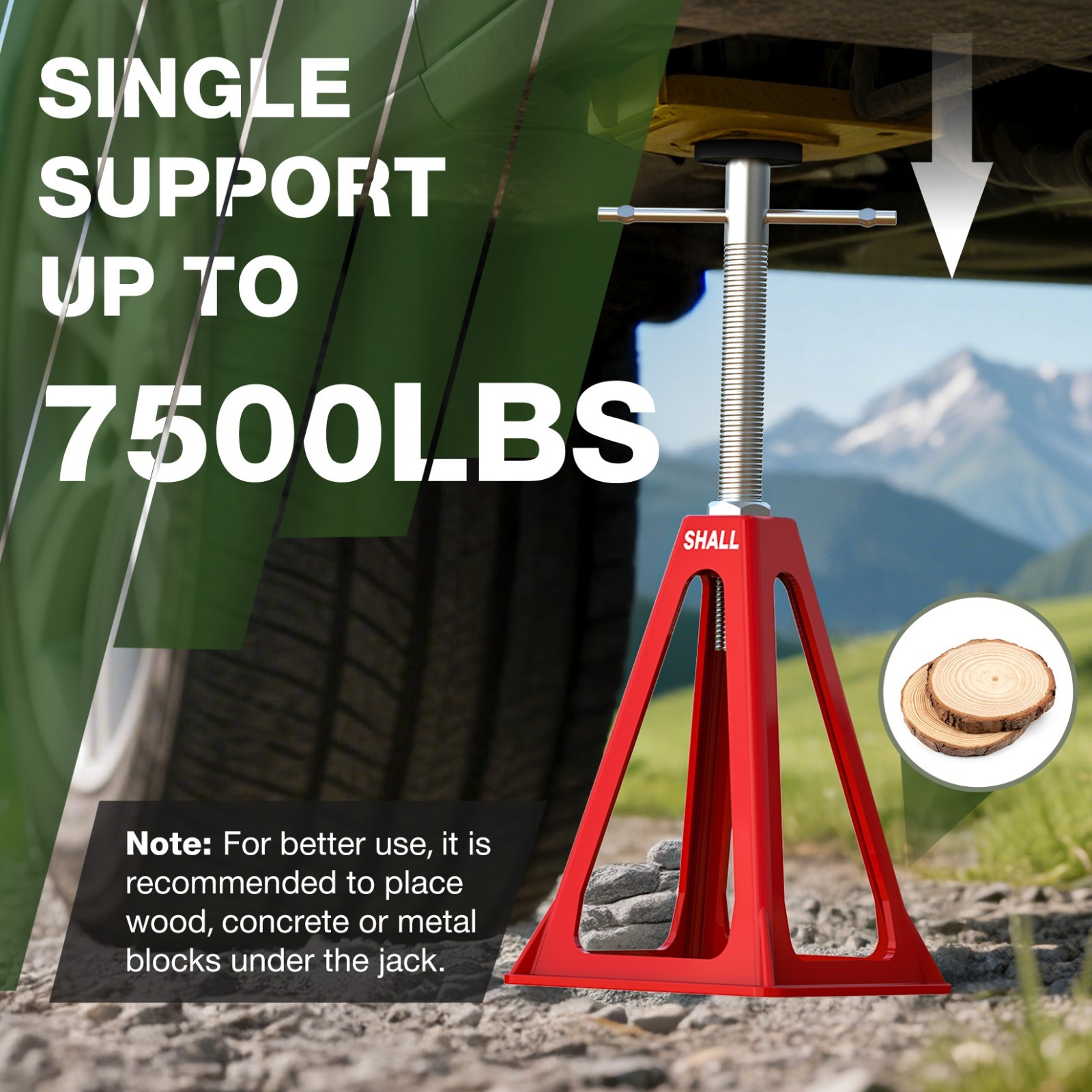 SHALL 4PC RV Stabilizer Jacks,Heavy Duty Aluminum Jack Stands for Trailer Camper