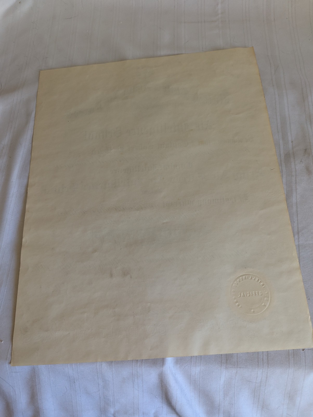 WWII USAF Capt Robert L Ward Air Intelligence School 1942 certificate 12 x 15 in