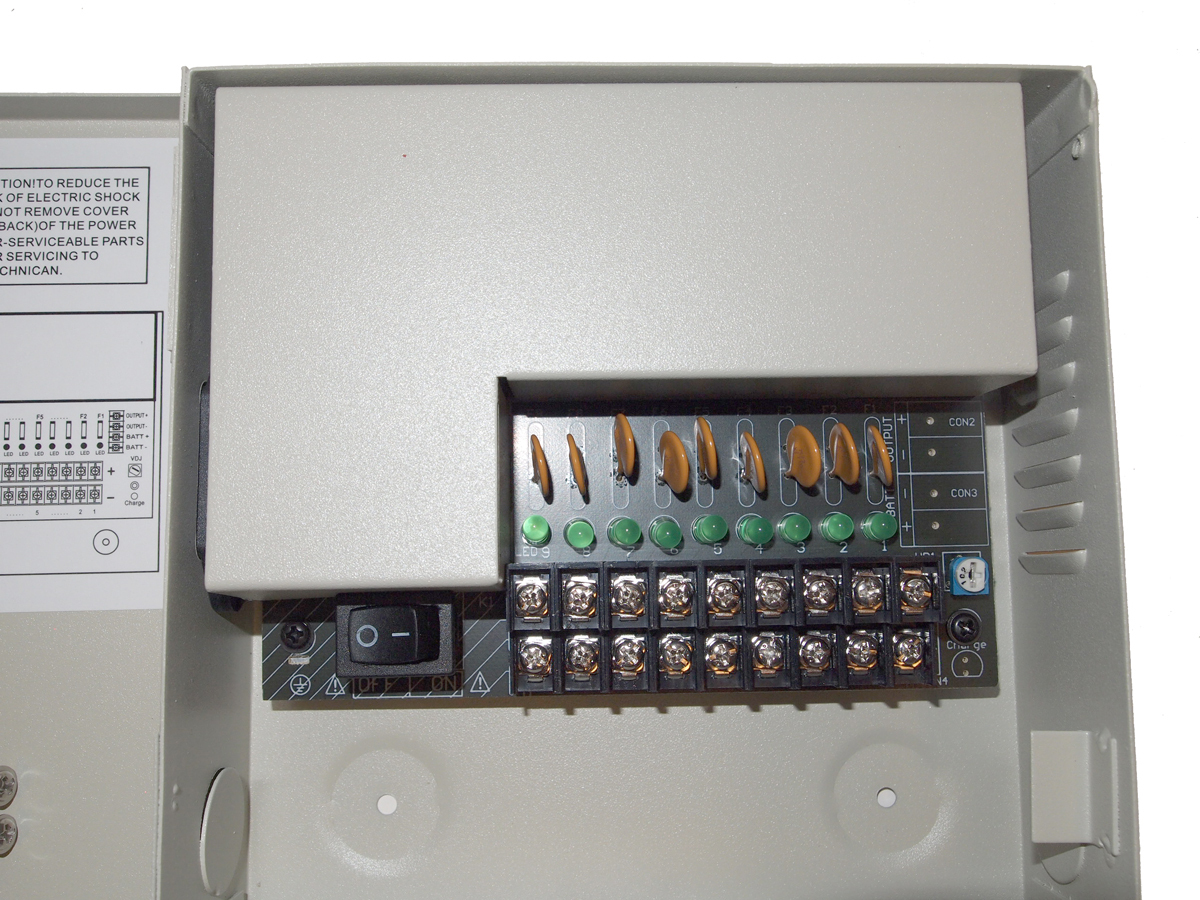 8 Channel Port 12 Volt DC CCTV Power Supply Distributed Box for Security Camera