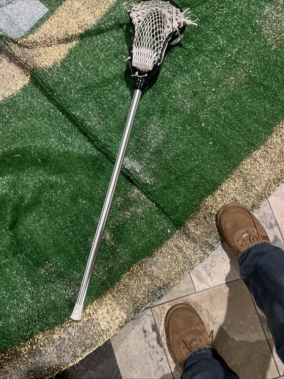 StringKing Mark 2V STRUNG Lacrosse Head Used Twice On A 175 Shaft, 3 New Balls