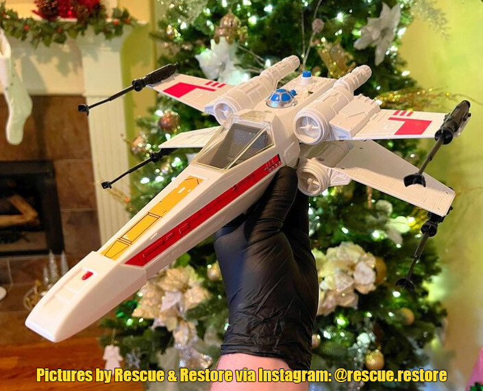 Vintage Star Wars X-Wing Replacement Toy Sticker - Peel & Stick - No Need To Cut