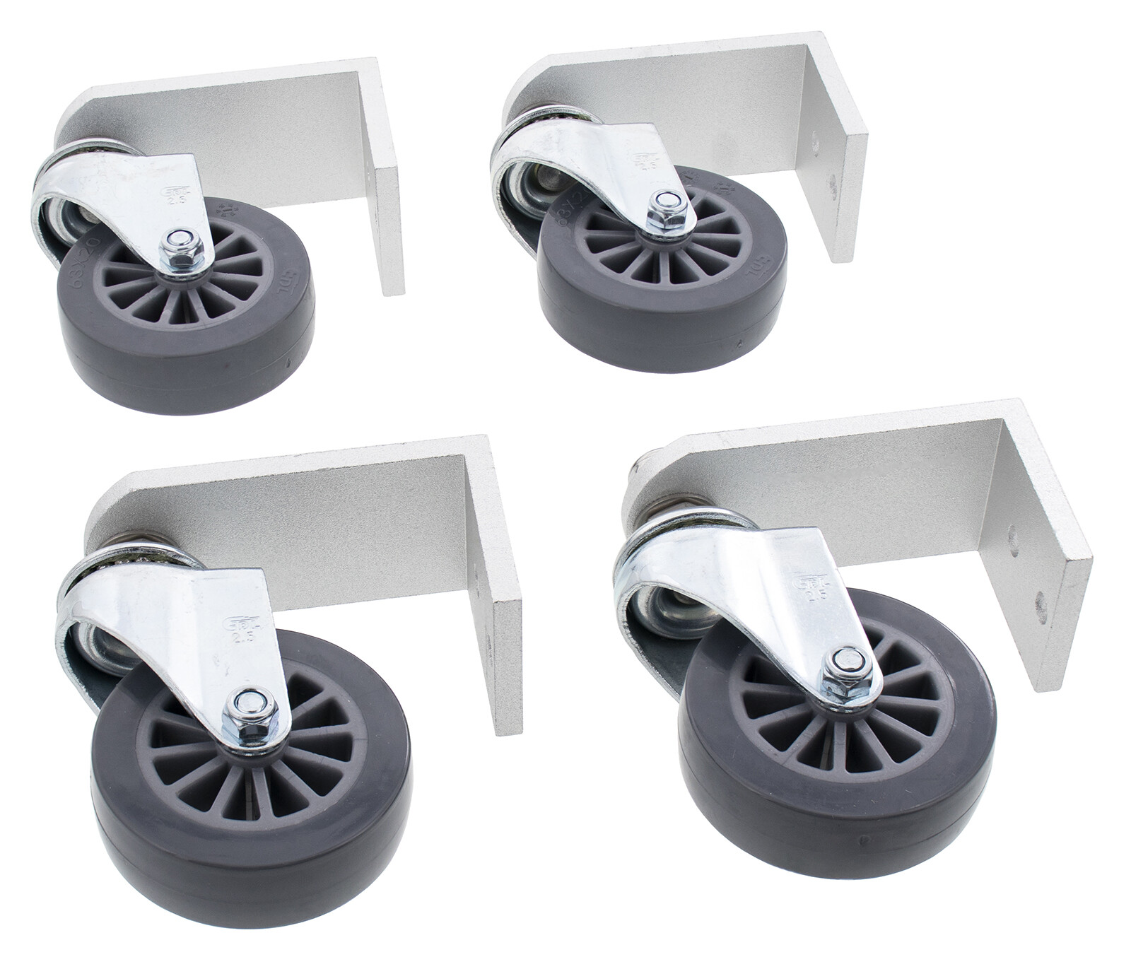 Erie Tools Set of 4 Replacement Castor Wheels for Surface Cleaners