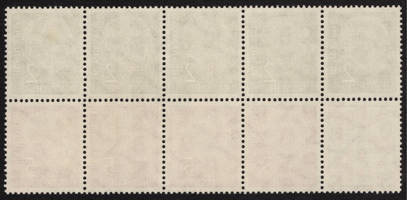 MNH 1955 West German Booklet Pane, Scott #702a**