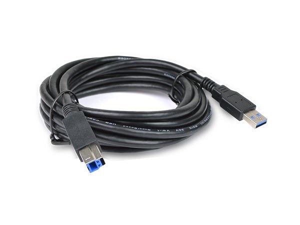 10ft SuperSpeed USB 3.0 Type A to B Male Cable for Cameras/Printers/Scanners