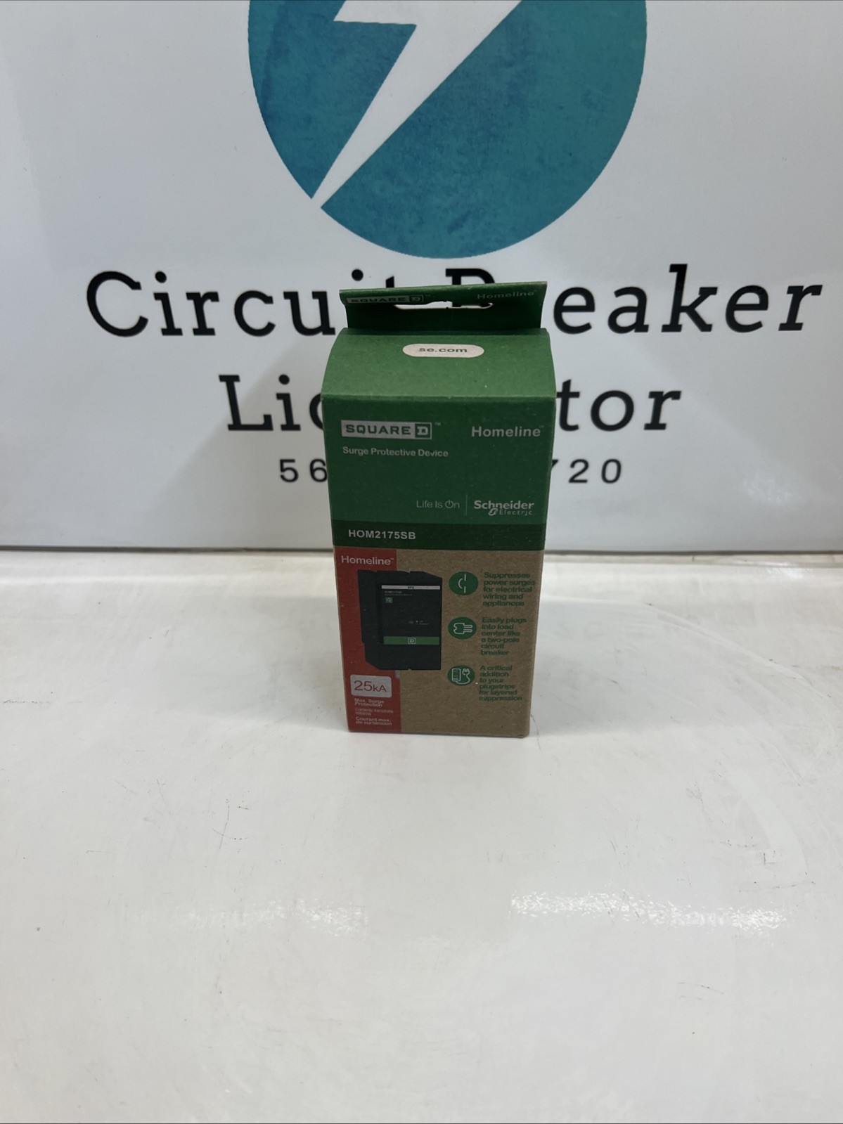 Square D HOM2175SB Homeline AC Power Surge Protector Surgebreaker New