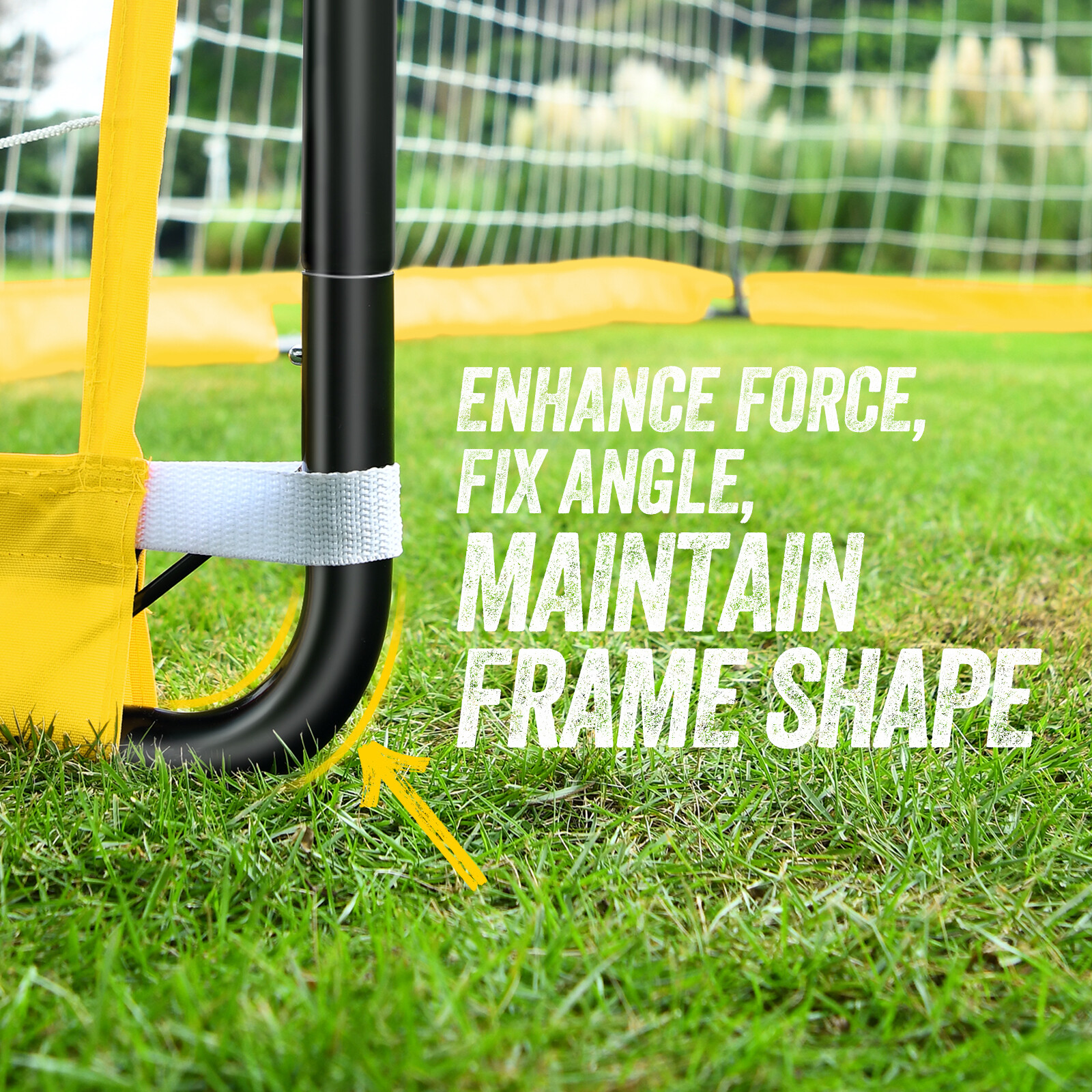 Portable Soccer Goal Net for Teens Adults 12x6FT Soccer Net with Ladder 12 Cones