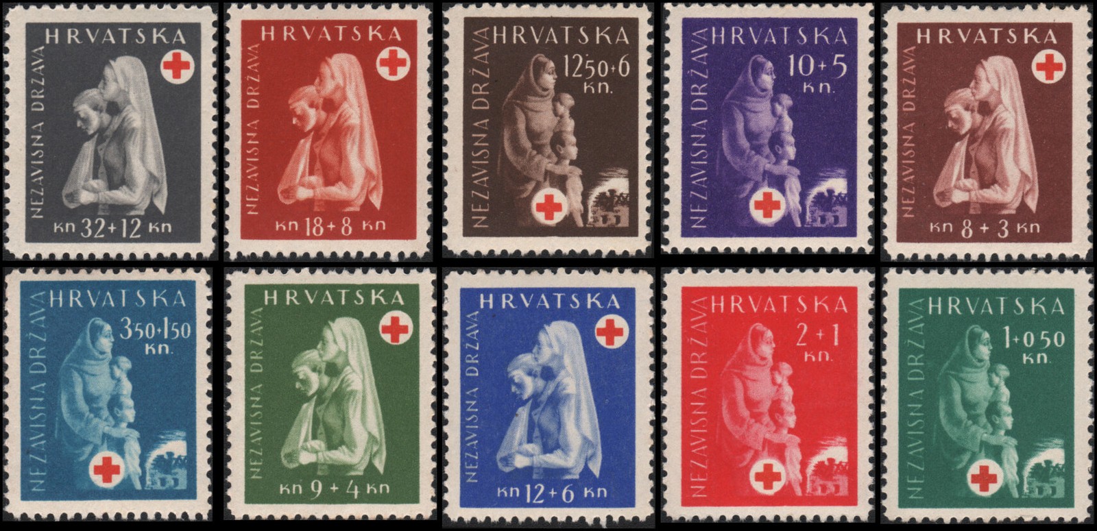 Croatia #B42-B51 MNH