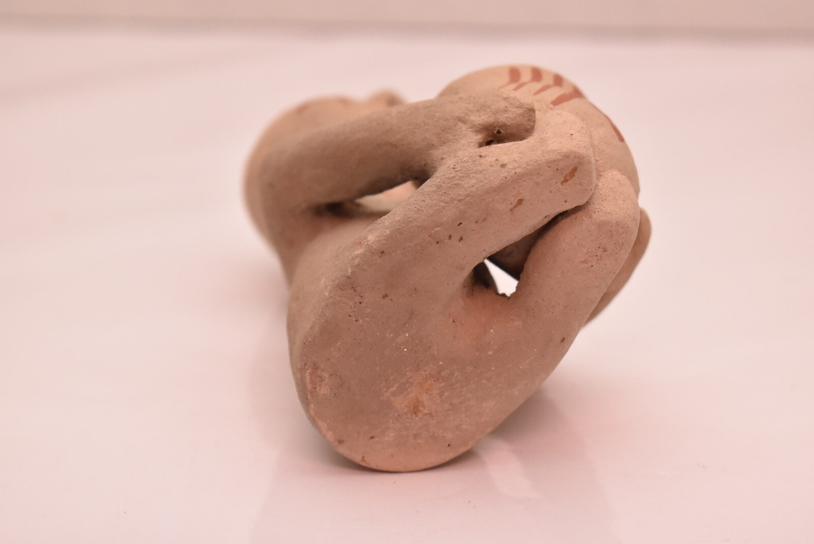 Vintage Tesuque Pueblo Native American New Mexico Pottery Rain God Figurine