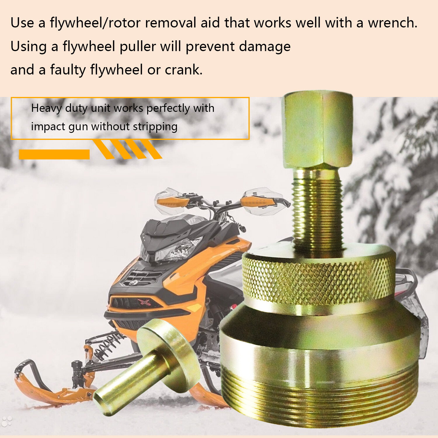 Flywheel Puller Tool for Ski Doo Snowmobile Renegade Summit Backcountry MXZ 850