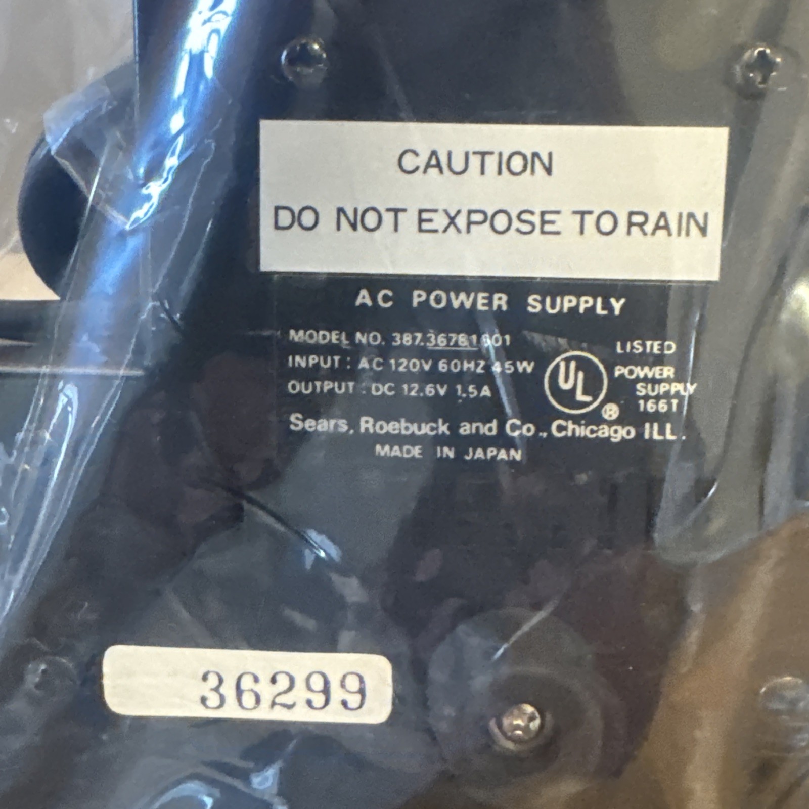 New Sears CB Radio Power Supply Converter 120v AC to 12V DC Home Use # 6136781