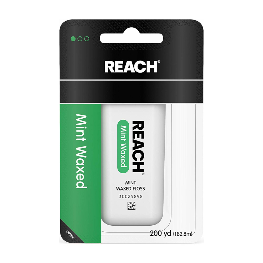 3 Pack Reach Mint Waxed Dental Floss - 200 yard Each