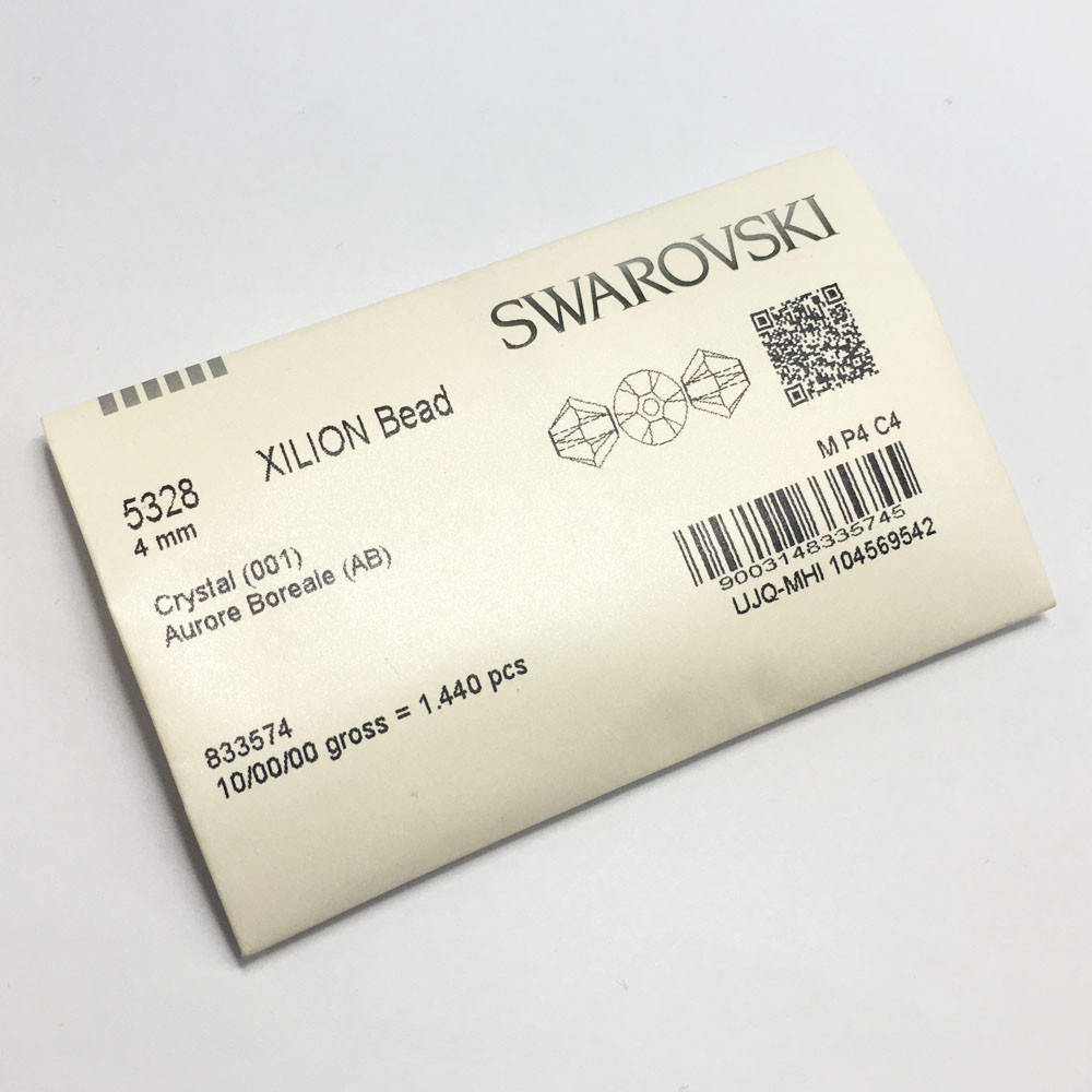 Swarovski 5328 XILION Bicone Beads Factory Pack CRYSTAL AB 001 AB *Pick Size QTY