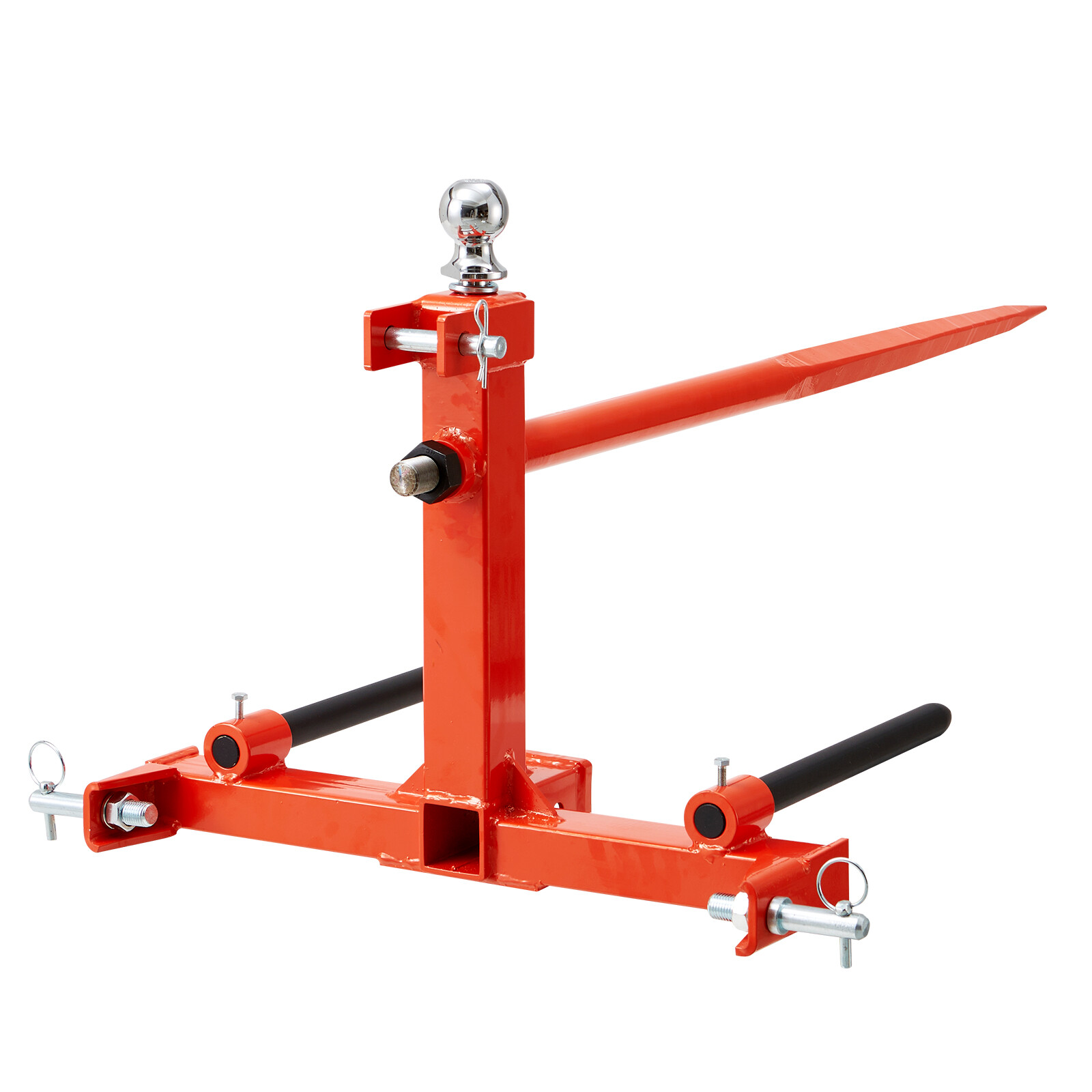 VEVOR 49" Hay Spear Bale Spears Skid 3-Point Hitch Tractor Attachment 1600lbs
