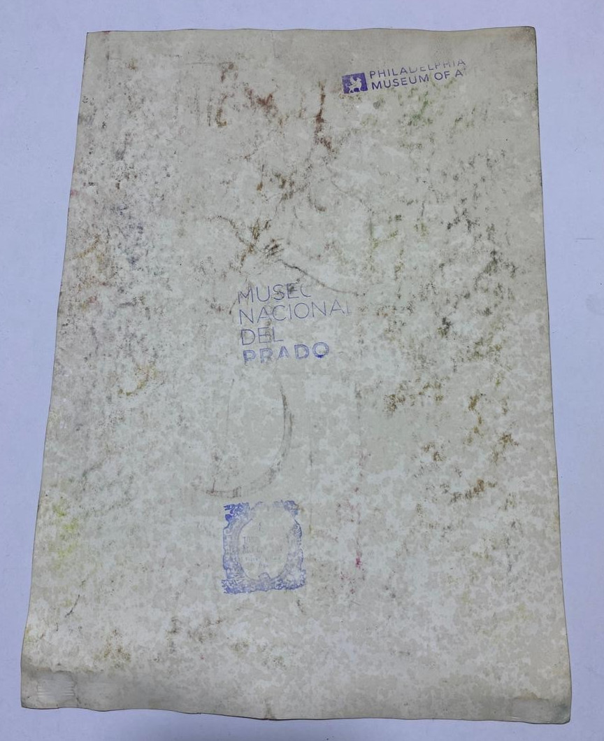 JOHN SINGER SARGENT Drawing on paper (Handmade) signed and stamped mixed media.