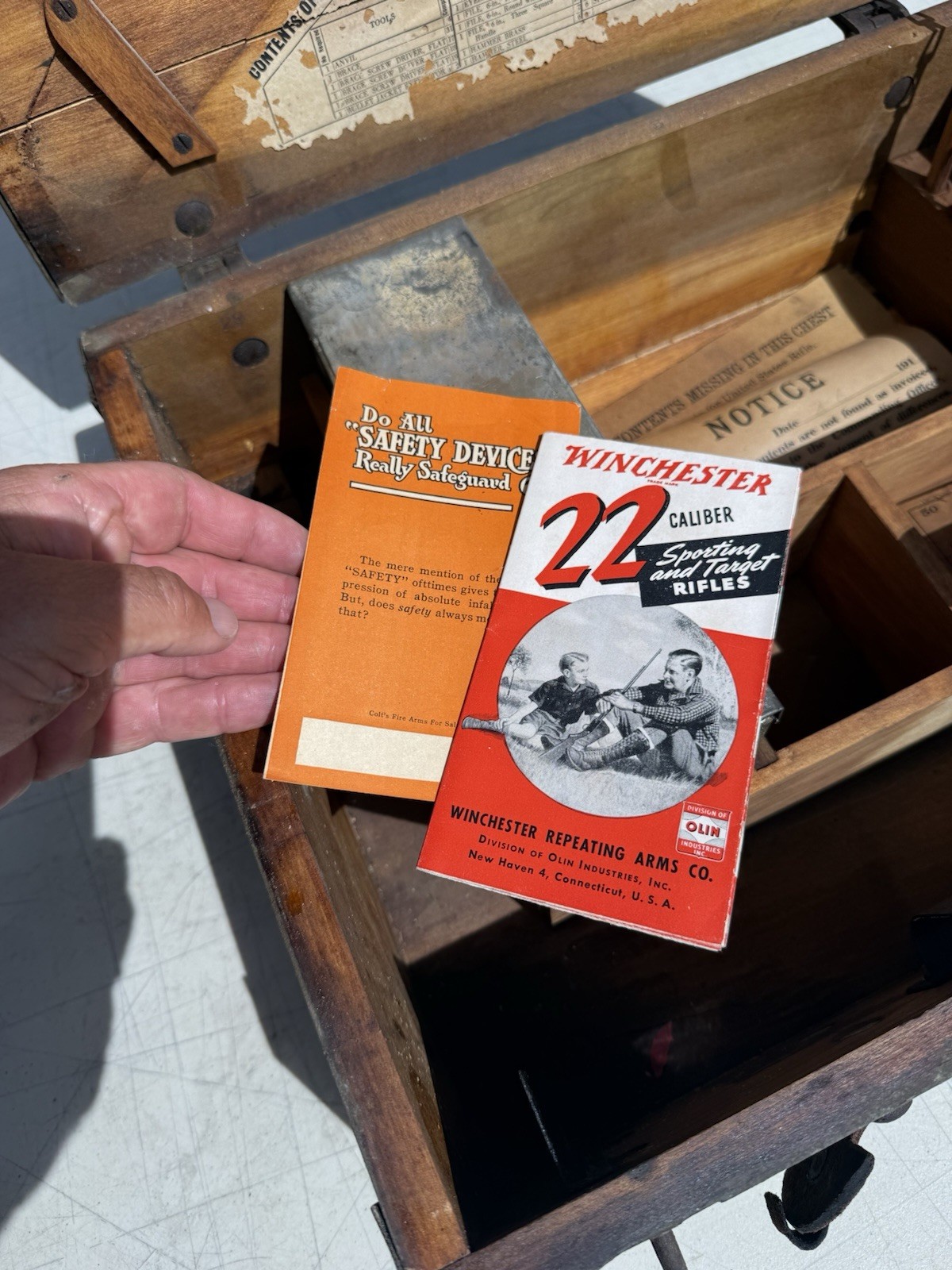 US Army Military Wooden - US M1917/P14 ARMORER REPAIR CHEST