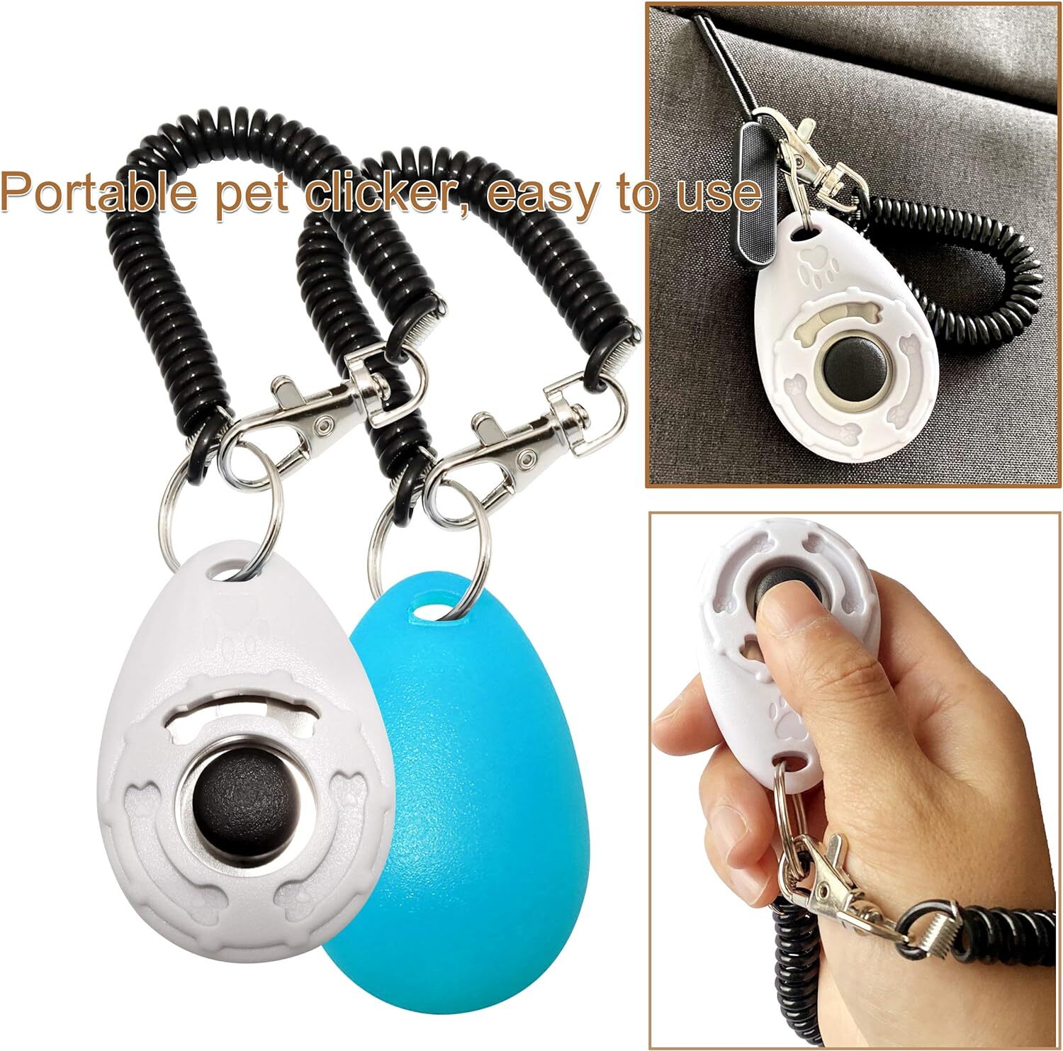 Training Clicker for Pet Like Dog Cat Horse Bird Dolphin Puppy with Wrist...