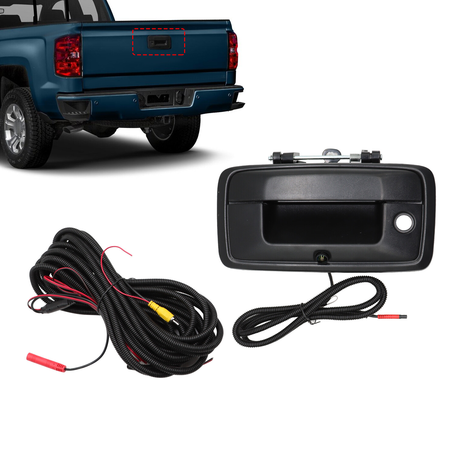 Backup Camera With Tailgate Handle For Chevy Silverado/GMC Sierra 1500 2014-2018