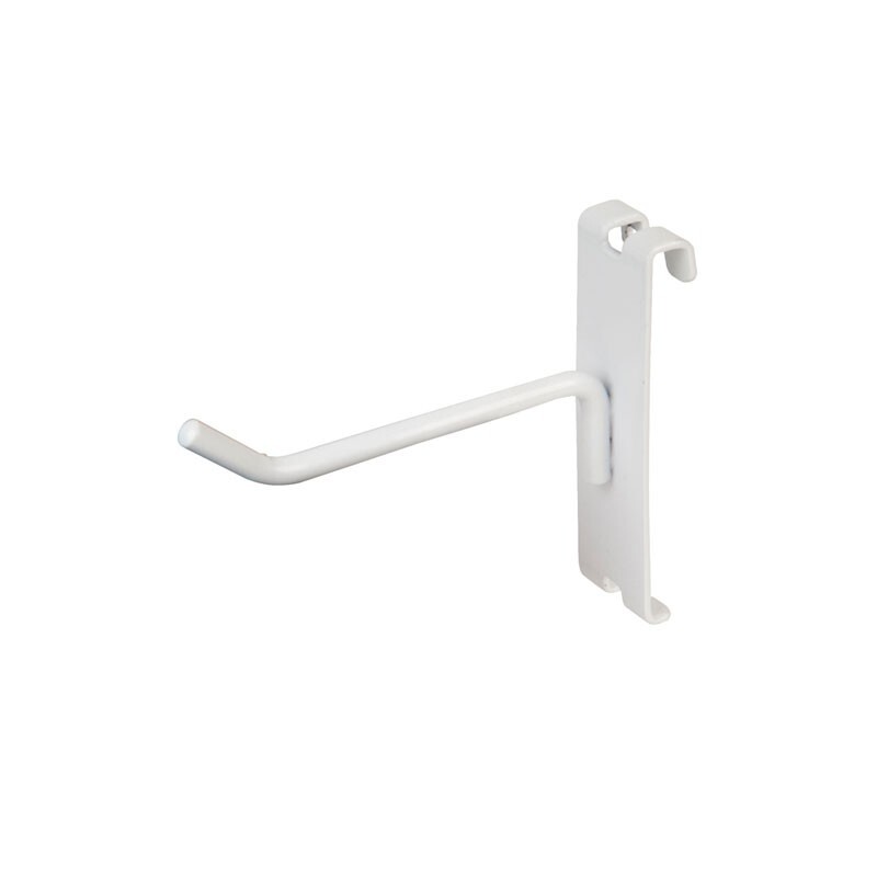 Gridwall Hooks: 1", 2", 4", 6", 8", 10", 12" - Black, White, Chrome - FREE SHIP!