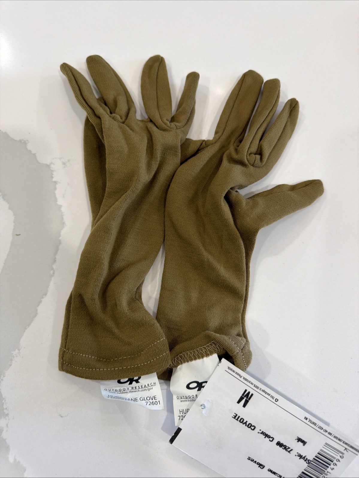 Outdoor Research Hurricane Gloves Coyote Medium Liner