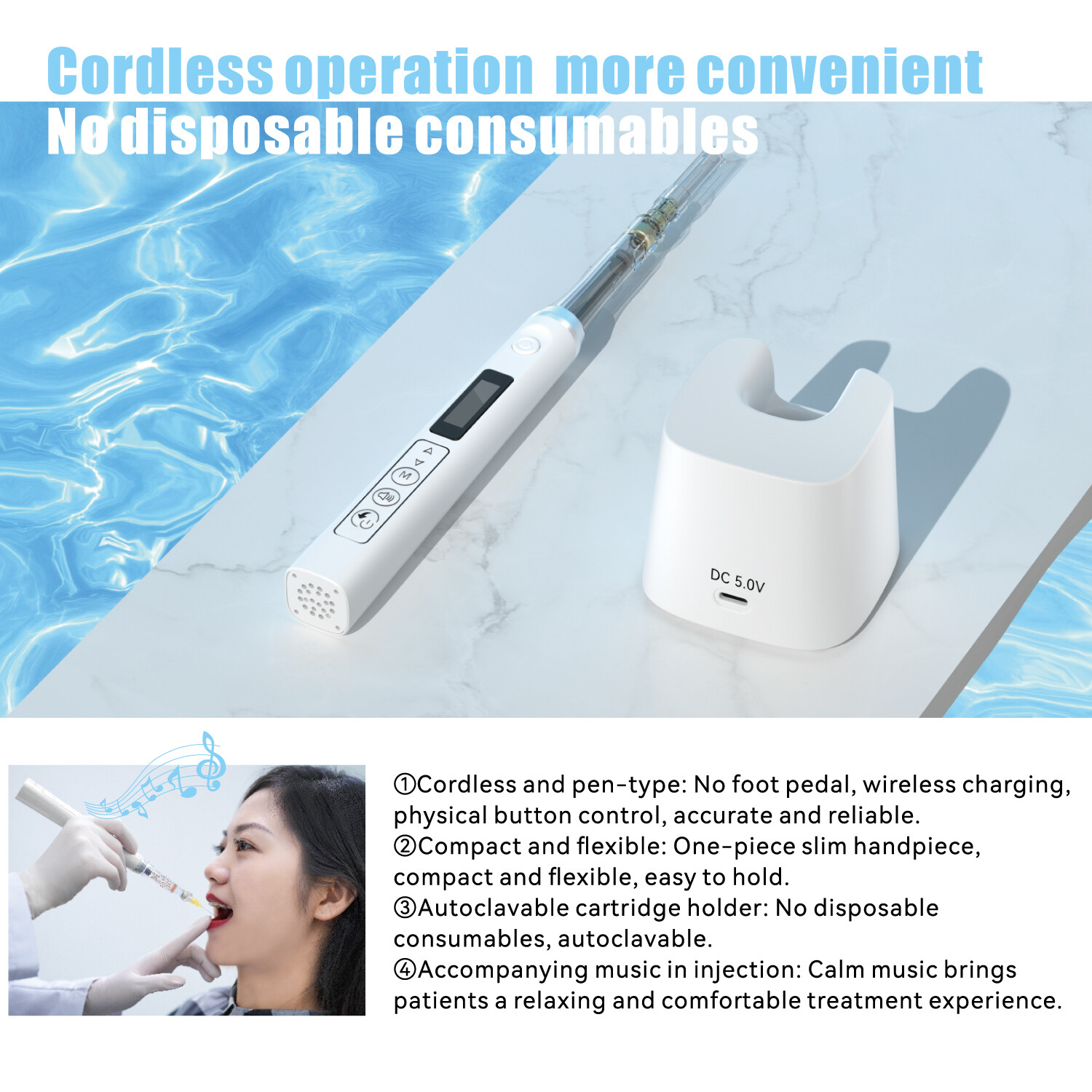 Woodpecker Dental Painless Oral Local Anesthesia Delivery Pen Super Pen/Star Pen