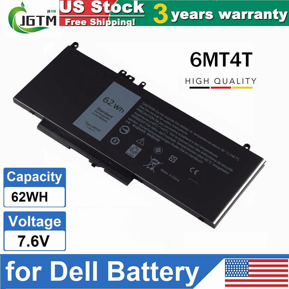 6MT4T Laptop Battery For Dell Latitude E5470 E5570 79VRK 7V69Y TXF9M 62Wh 7.6V