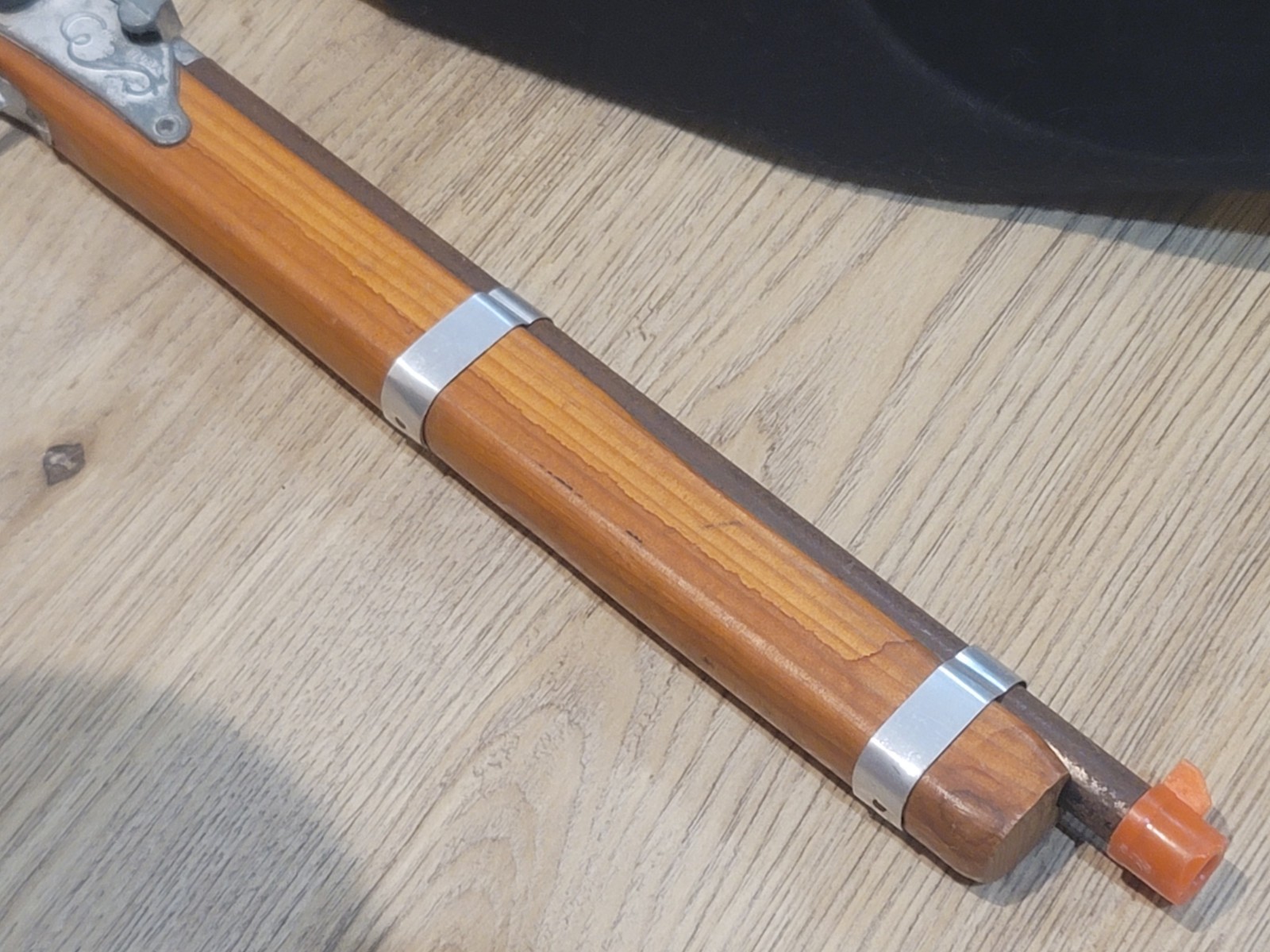 Vintage Parris Flintlock Style Cap Guns Toy Pistol Savannah TN w/ Napoleon Hat