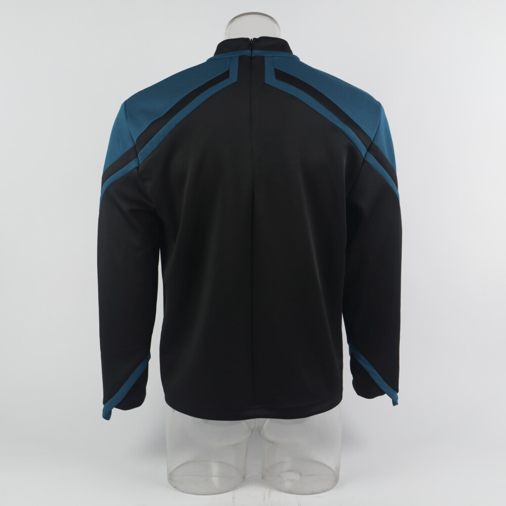 Admiral JL Picard Shirts Cosplay Male Startfleet Red Gold Blue Men Top Uniform