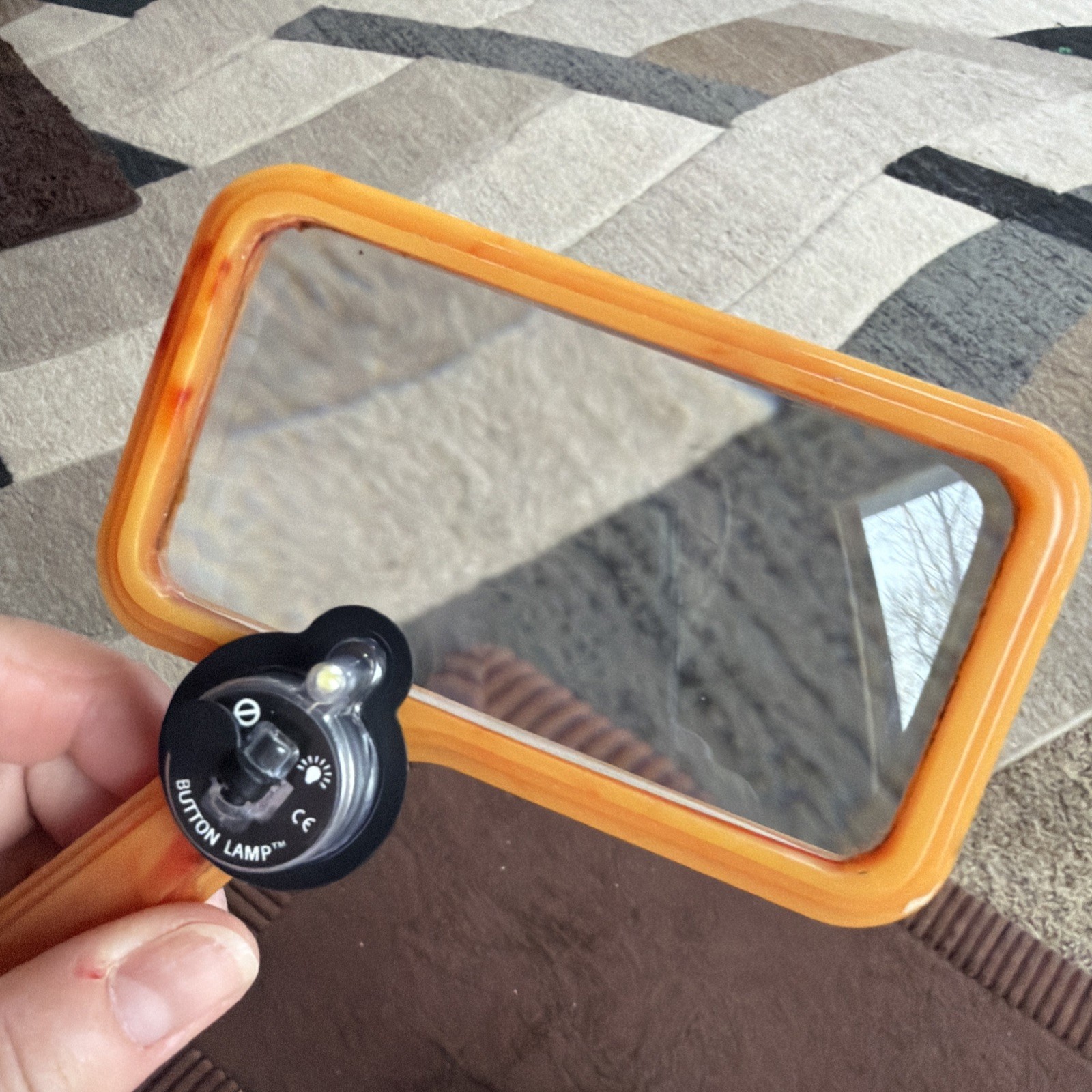 Vtg. Bausch & Lomb Light Butterscotch Art Deco Faux? Bakelite Magnifying Glass