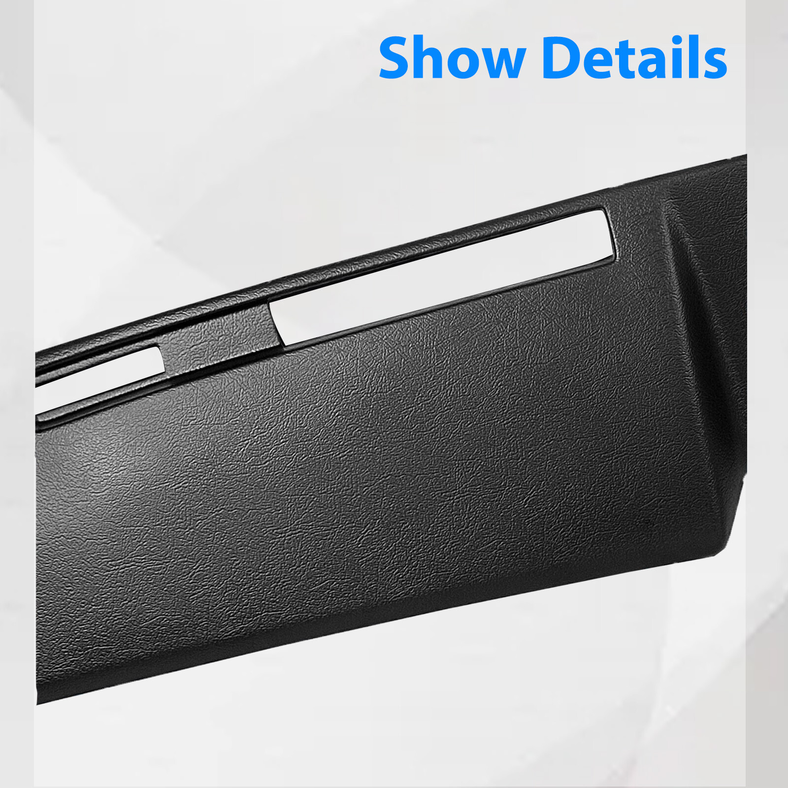 BLK Dash Cover Cap FOR 1981-87 Chevy GMC Full Size Pickup 1981-91 Chevy GMC SUV