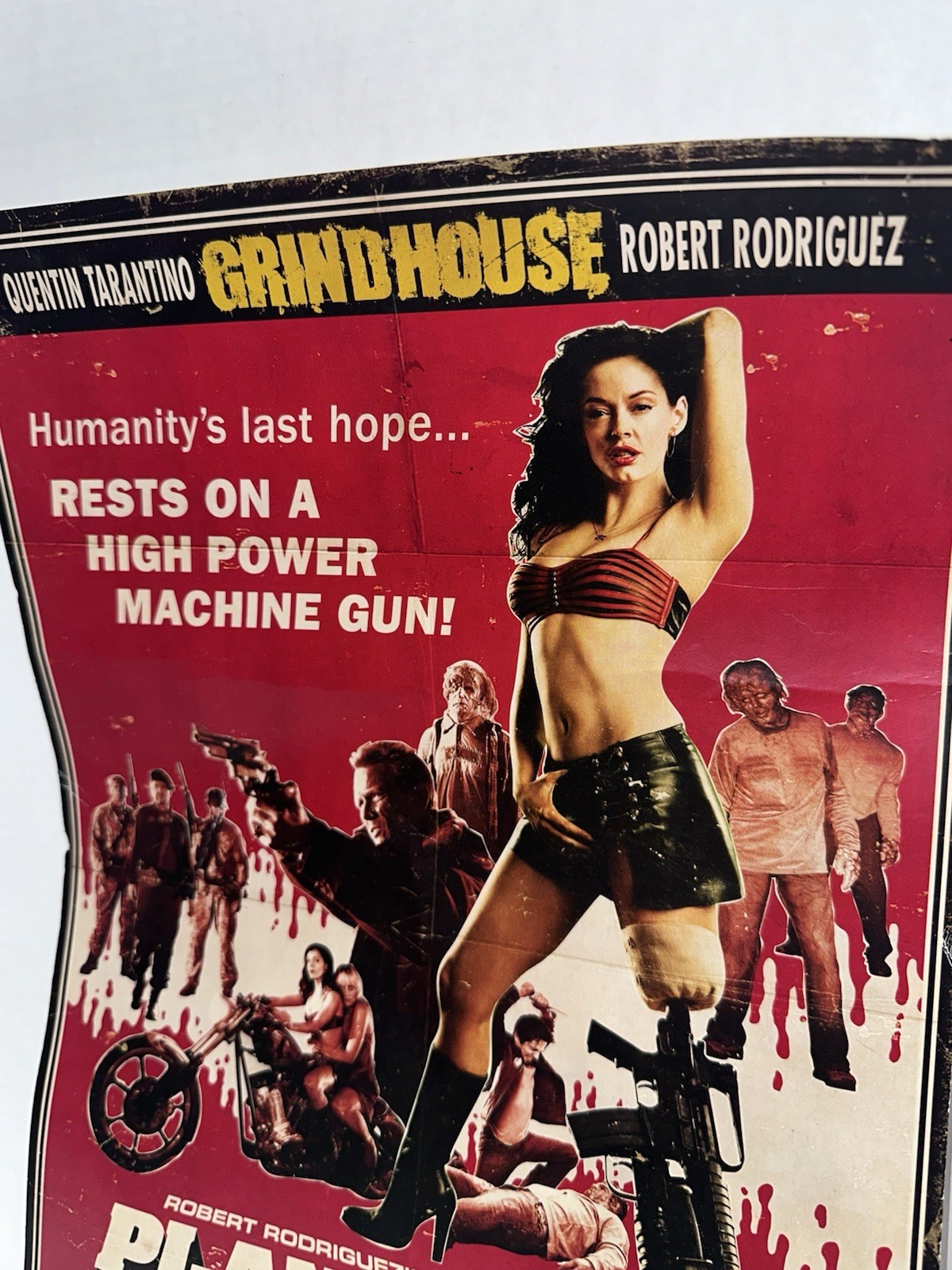 Planet Terror NECA Limited Ed 18”x12” Poster Rose McGowan’s & Cast UNIQUE