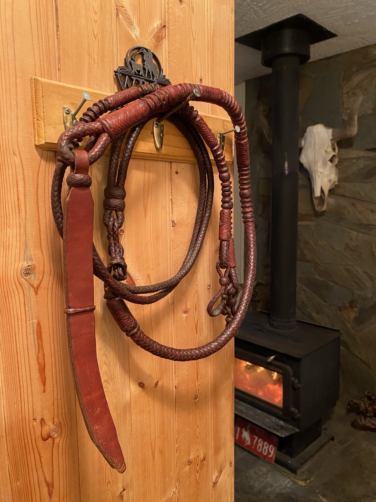 Vintage Handmade Western Romel - Romal Braided Reins California Style Kangaroo?