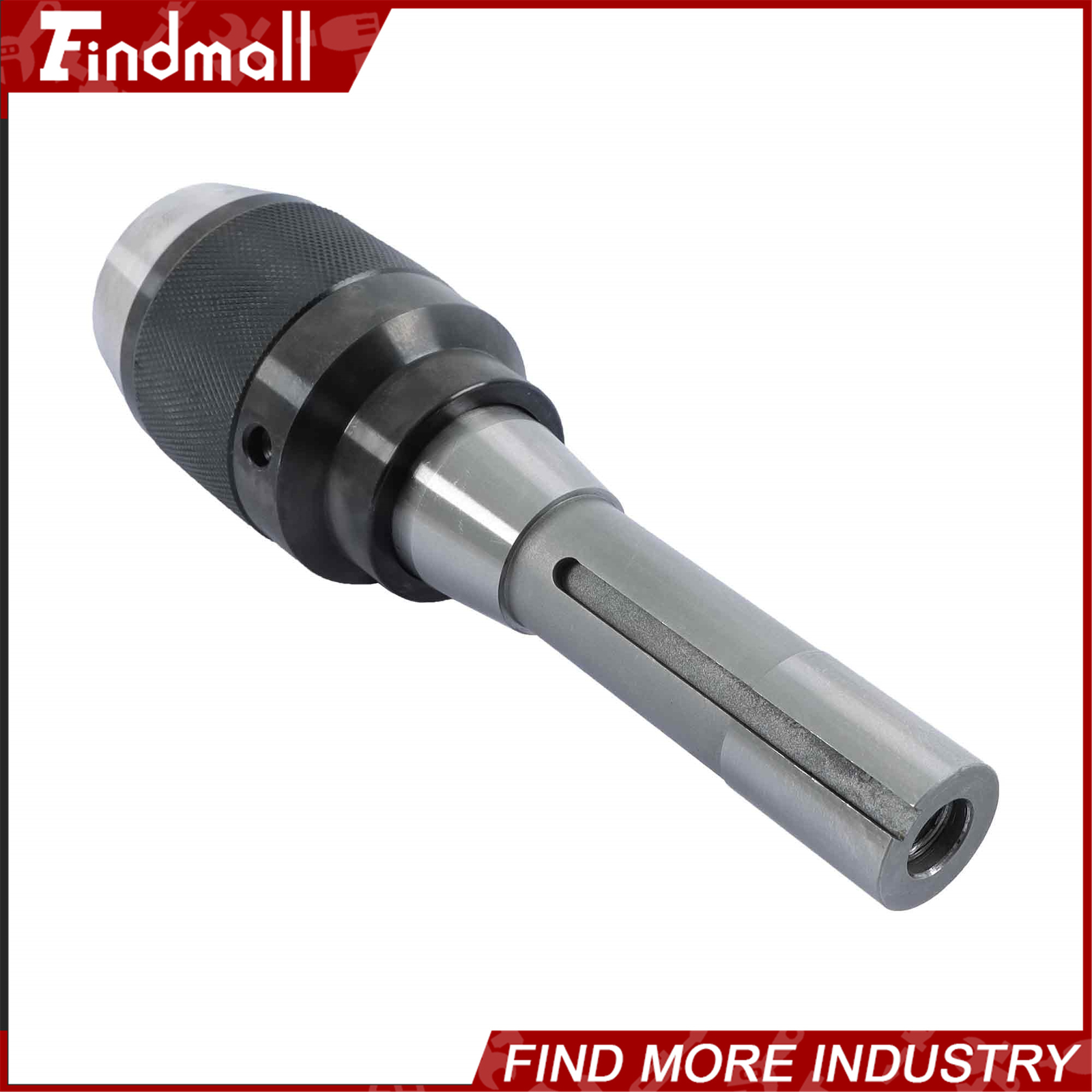 Findmall High Precision Keyless 1/32" - 1/2" Drill Chuck with R8 Integral Shank